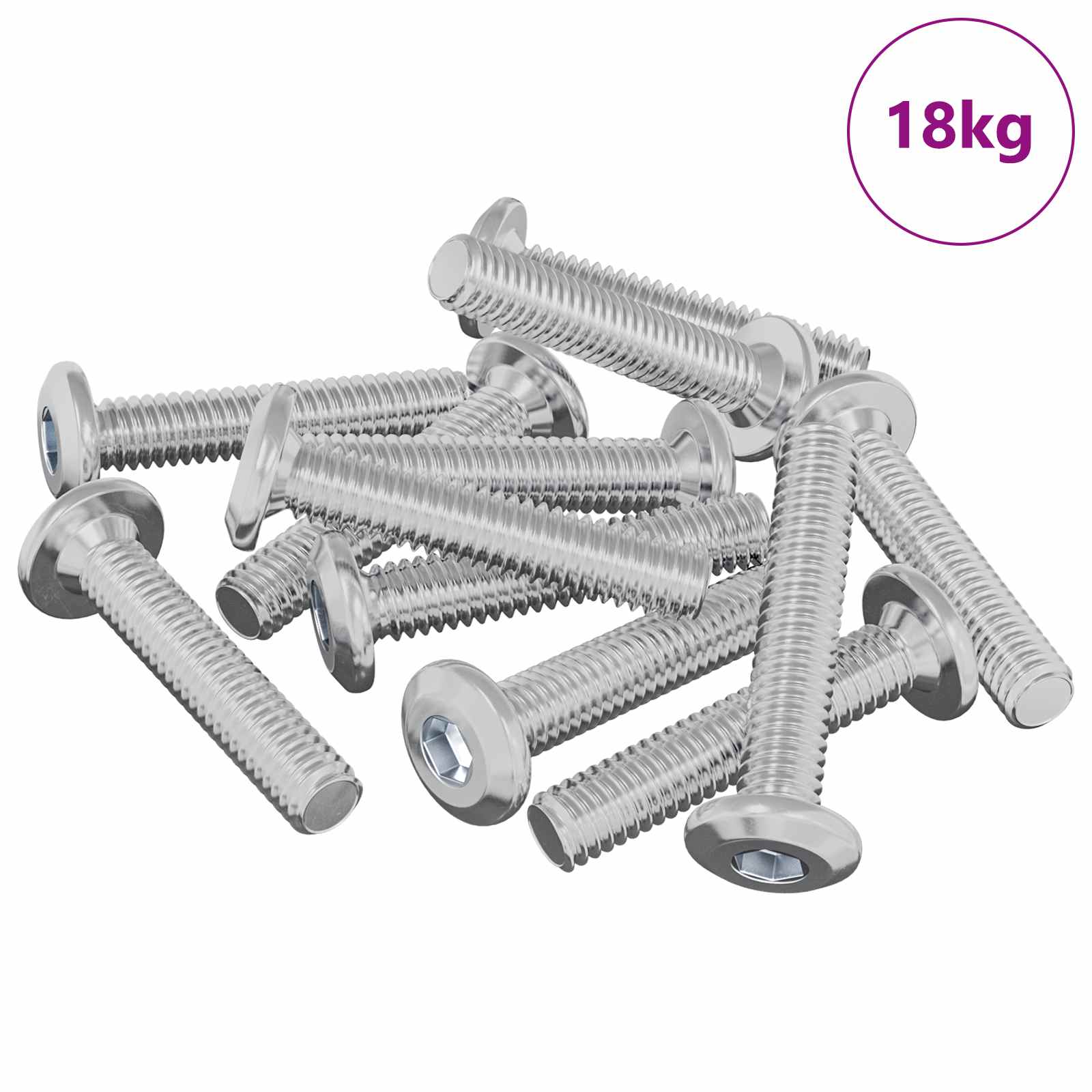 Kopf-Sicherungsschraube 2647 stk. Silber Stahl