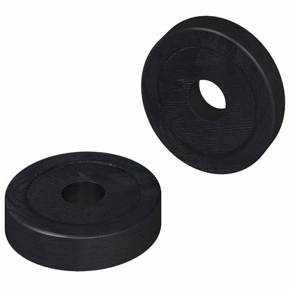 geeignet für Flachscheiben 2 Stk. Schwarz ∅15 x 3 mm