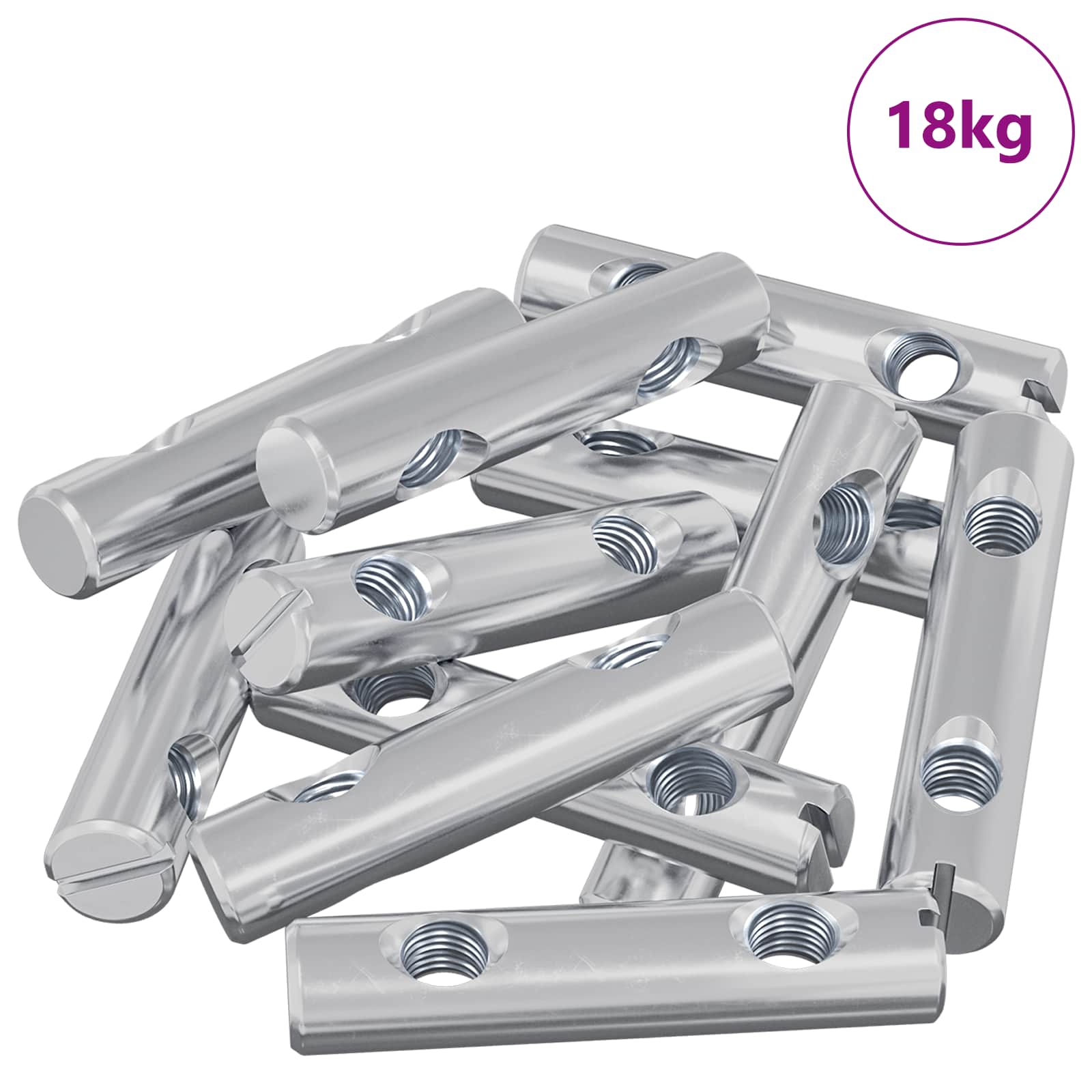 Mutter 413 stk. Zink-beschichtet 60 x 12 mm Eisen