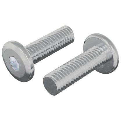 Schraube 2 Stk. Silber 8 x 25 mm Stahl