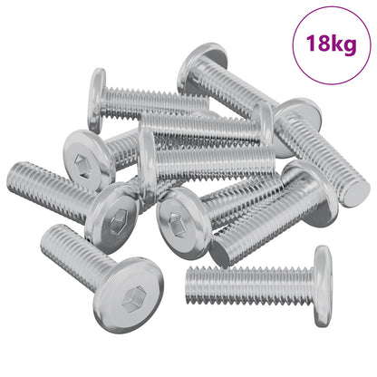 Schraube 1593 stk. Silber 8 x 25 mm Stahl