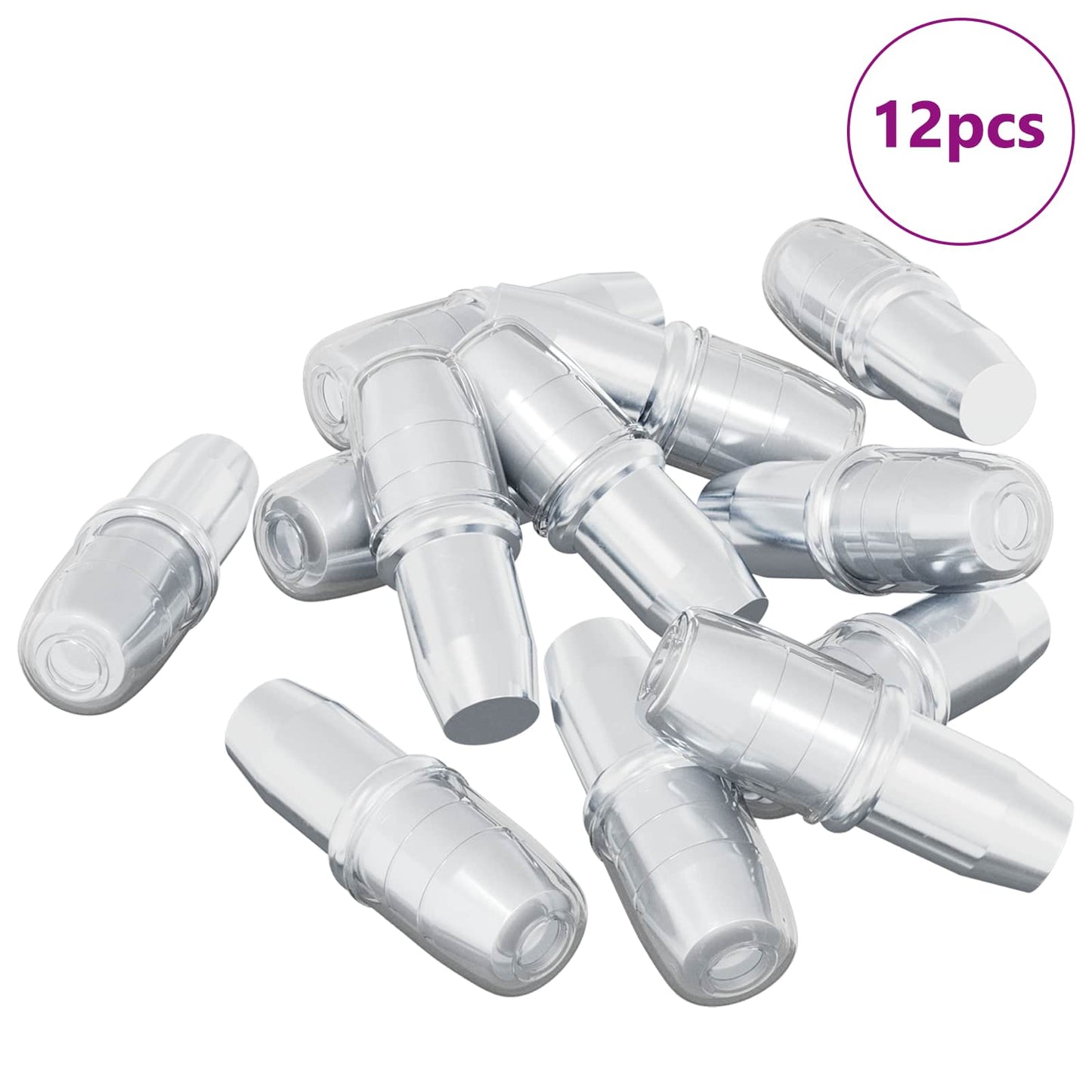 Regalstecker 12 Silber 7 x 16 mm Eisen
