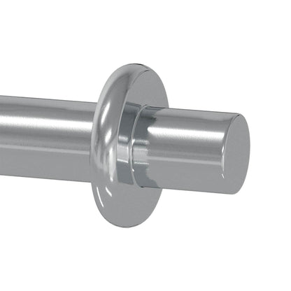 Regalstecker 2 Stk. Silber 8,6 x 8,6 x 14,6 mm Stahl