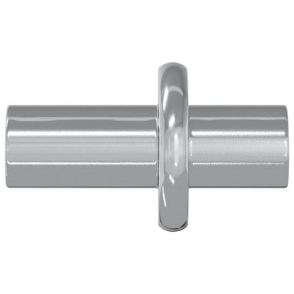 Regalstecker 2 Stk. Silber 8,6 x 8,6 x 14,6 mm Stahl