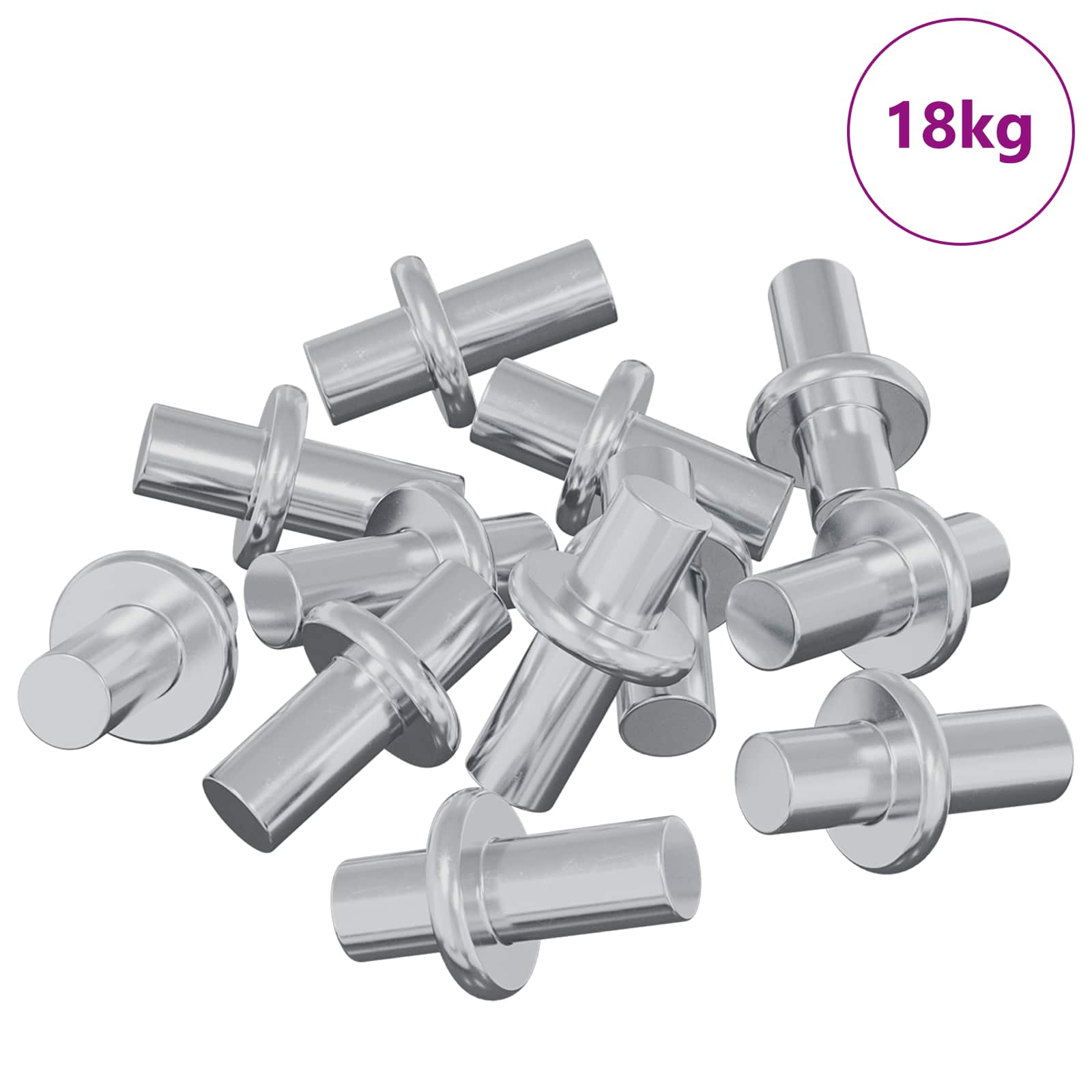 Regalstecker 4500 stk. Silber 8,6 x 8,6 x 14,6 mm Stahl