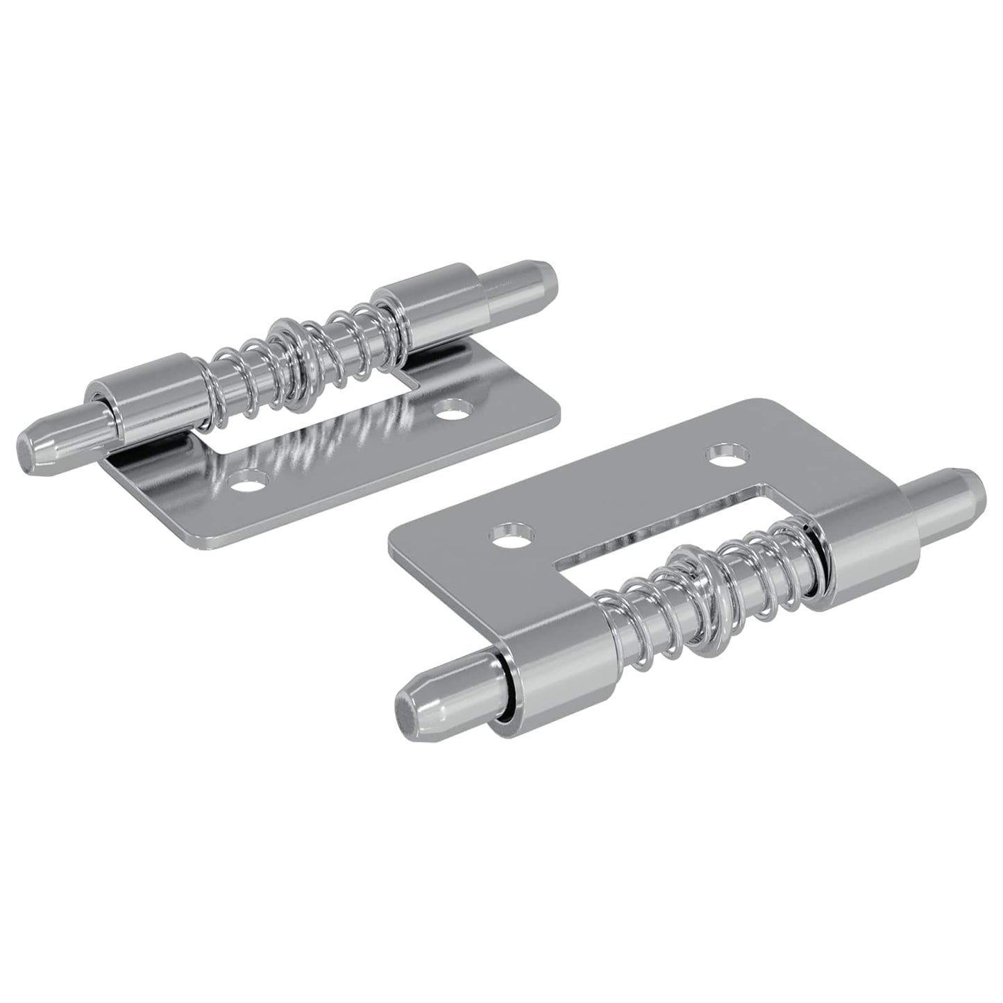 Riegel 2 Stk. Silber 46 x 17 x 1,2 mm Stahl
