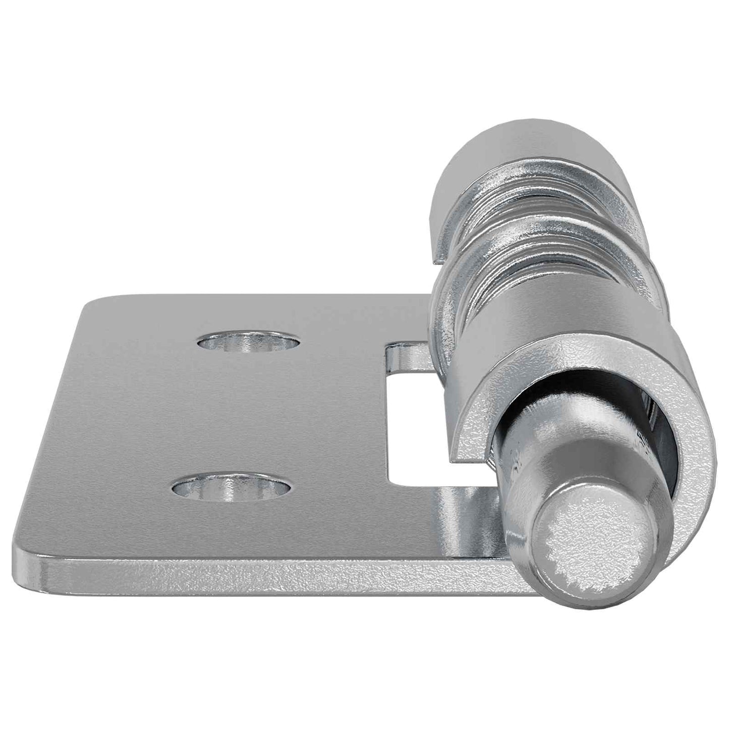 Riegel 2 Stk. Silber 46 x 17 x 1,2 mm Stahl