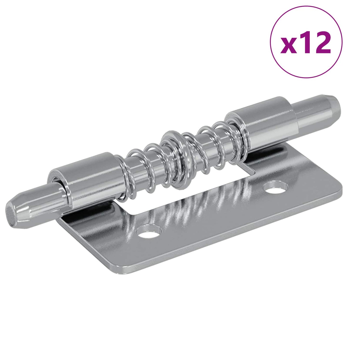 Riegel 12 Stk. Silber 46 x 17 x 1,2 mm Stahl