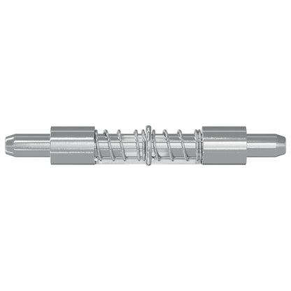 Riegel 12 Stk. Silber 46 x 17 x 1,2 mm Stahl
