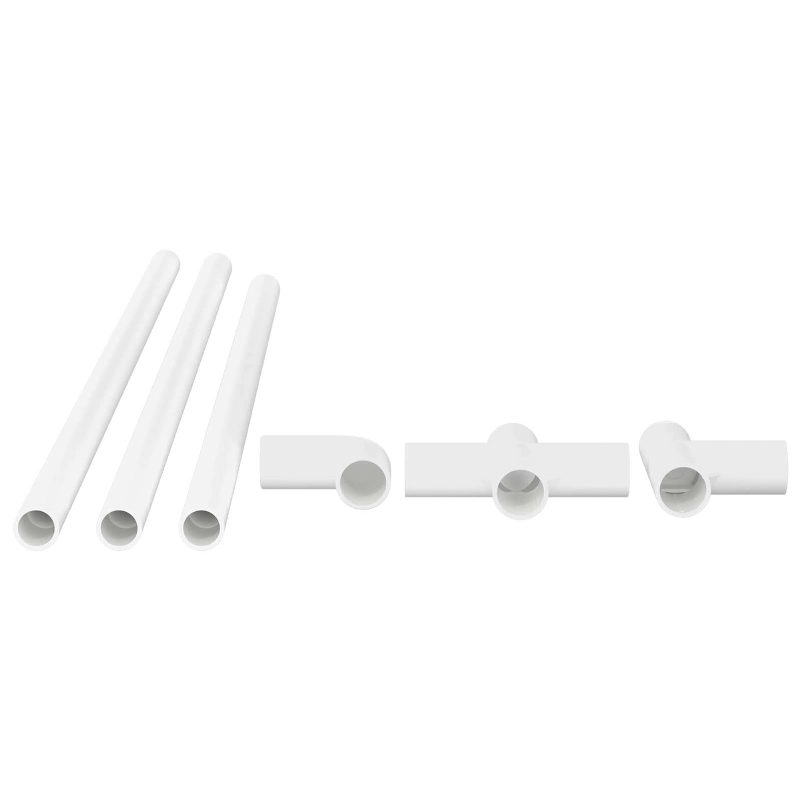 PVC Rohr 29 stk. Weiß PP und PE