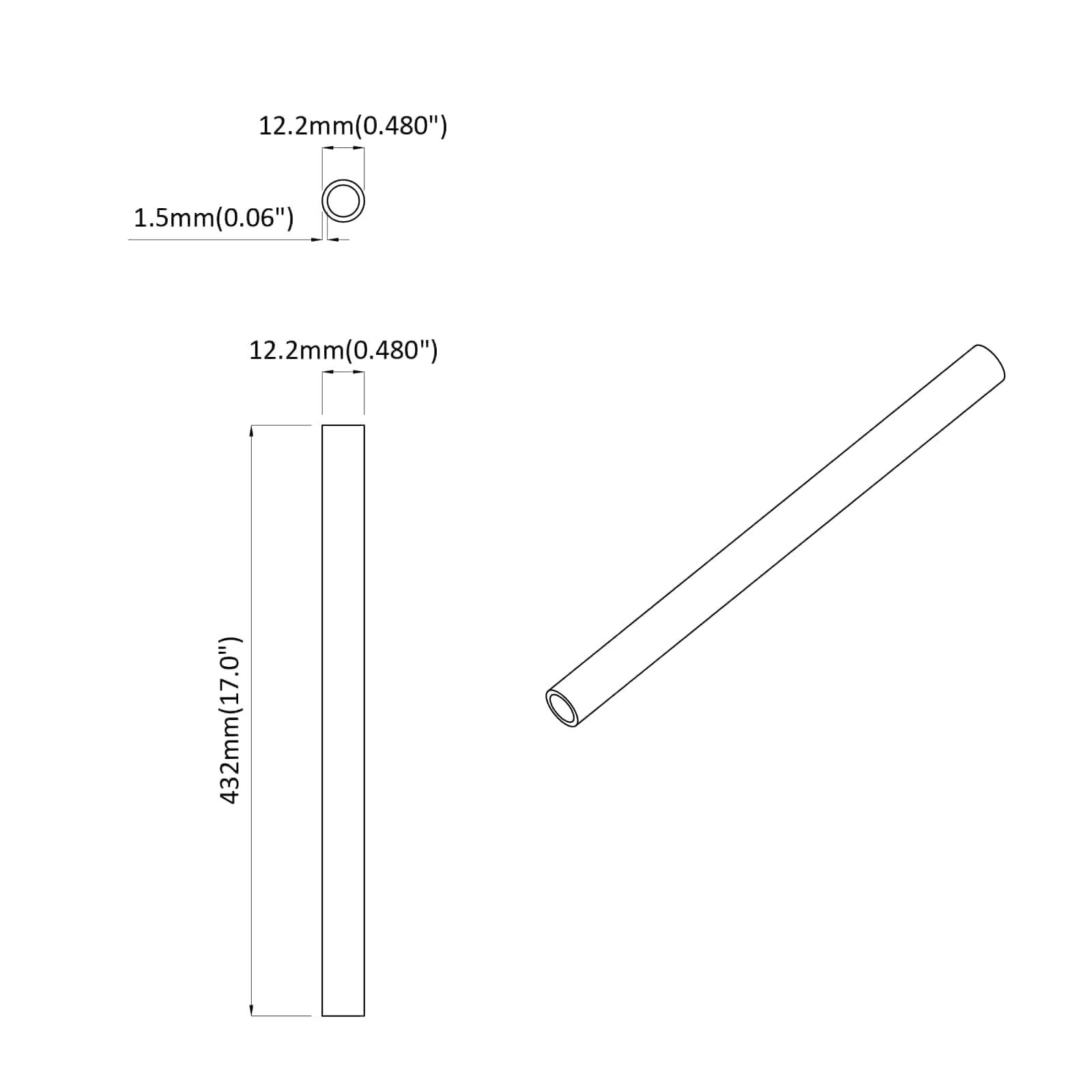 PVC Rohr 29 stk. Weiß PP und PE