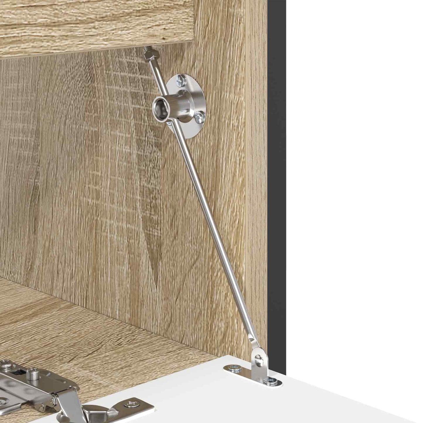 Zugstangen-Scharnier 2 pcs Silber 190 mm Eisen