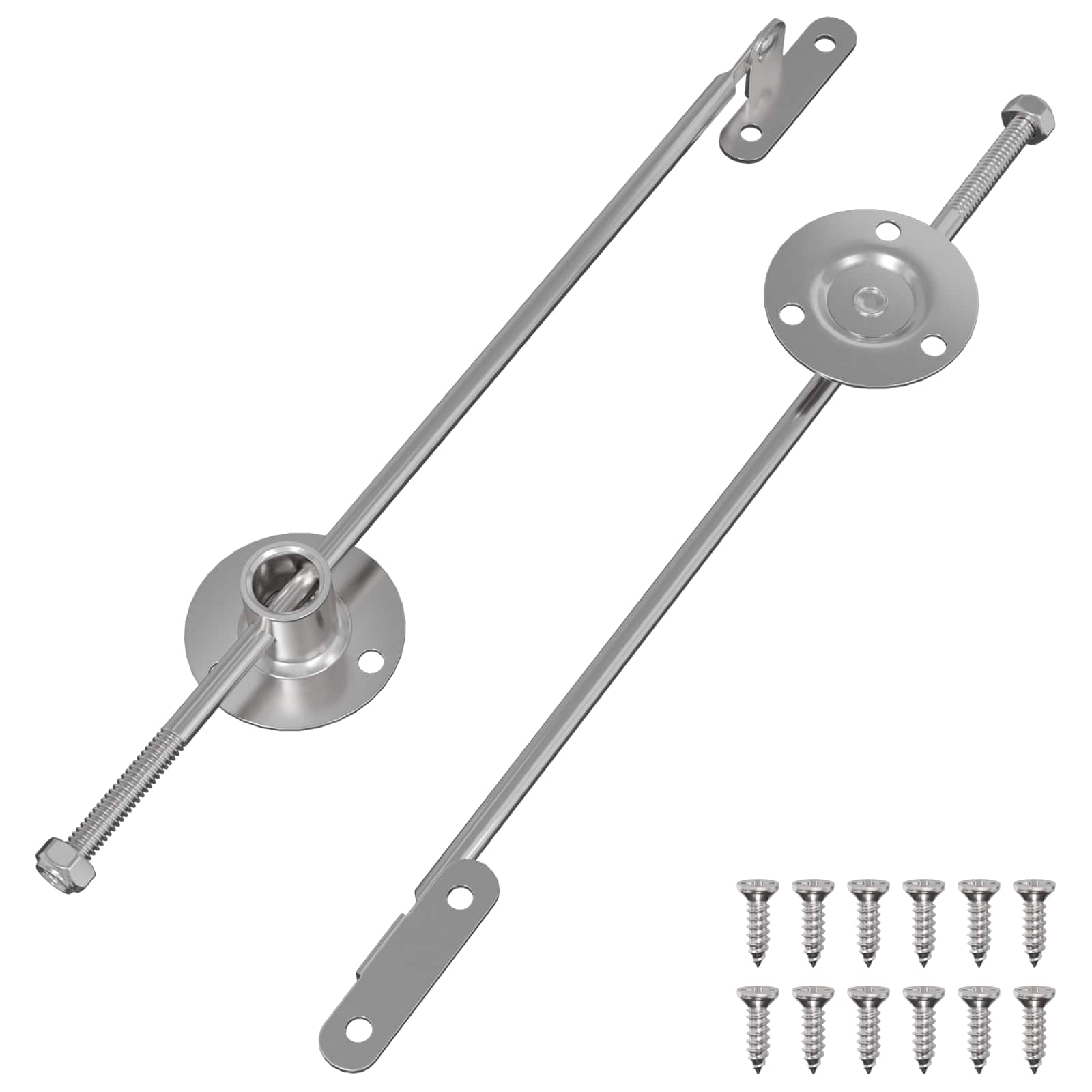 Zugstangen-Scharnier 2 pcs Silber 190 mm Eisen