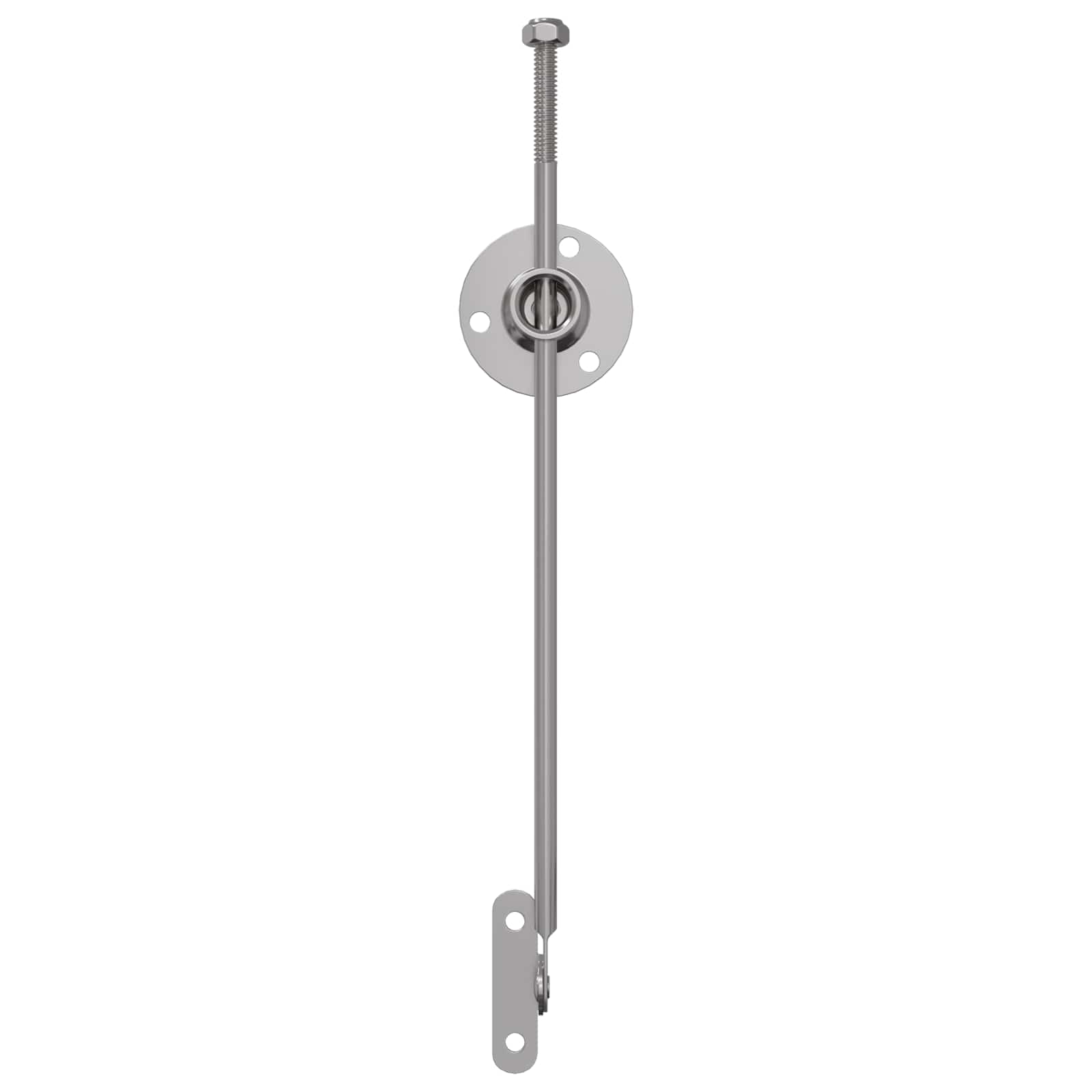 Zugstangen-Scharnier 2 pcs Silber 190 mm Eisen