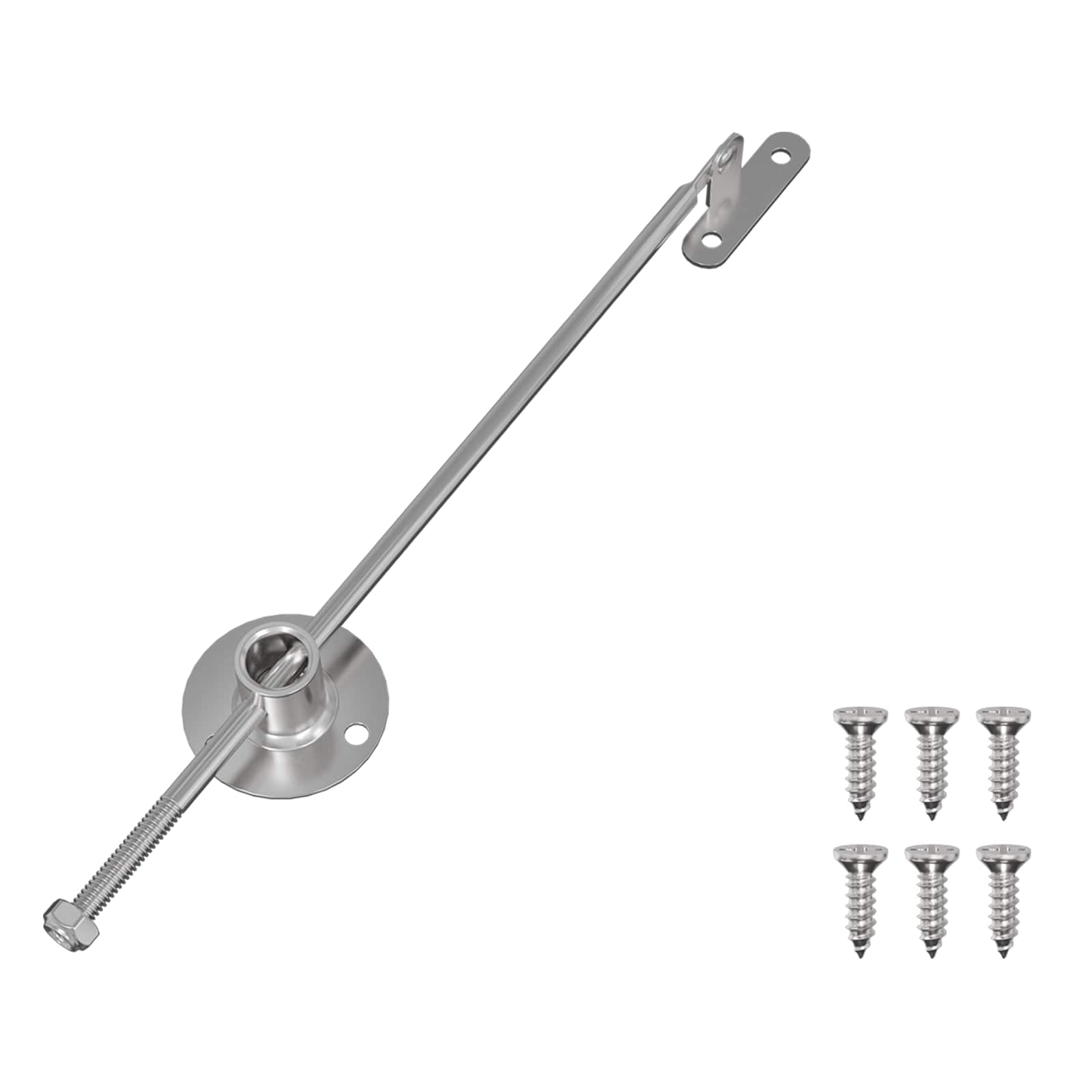 Zugstangen-Scharnier 12 stk. Silber 190 mm Metall