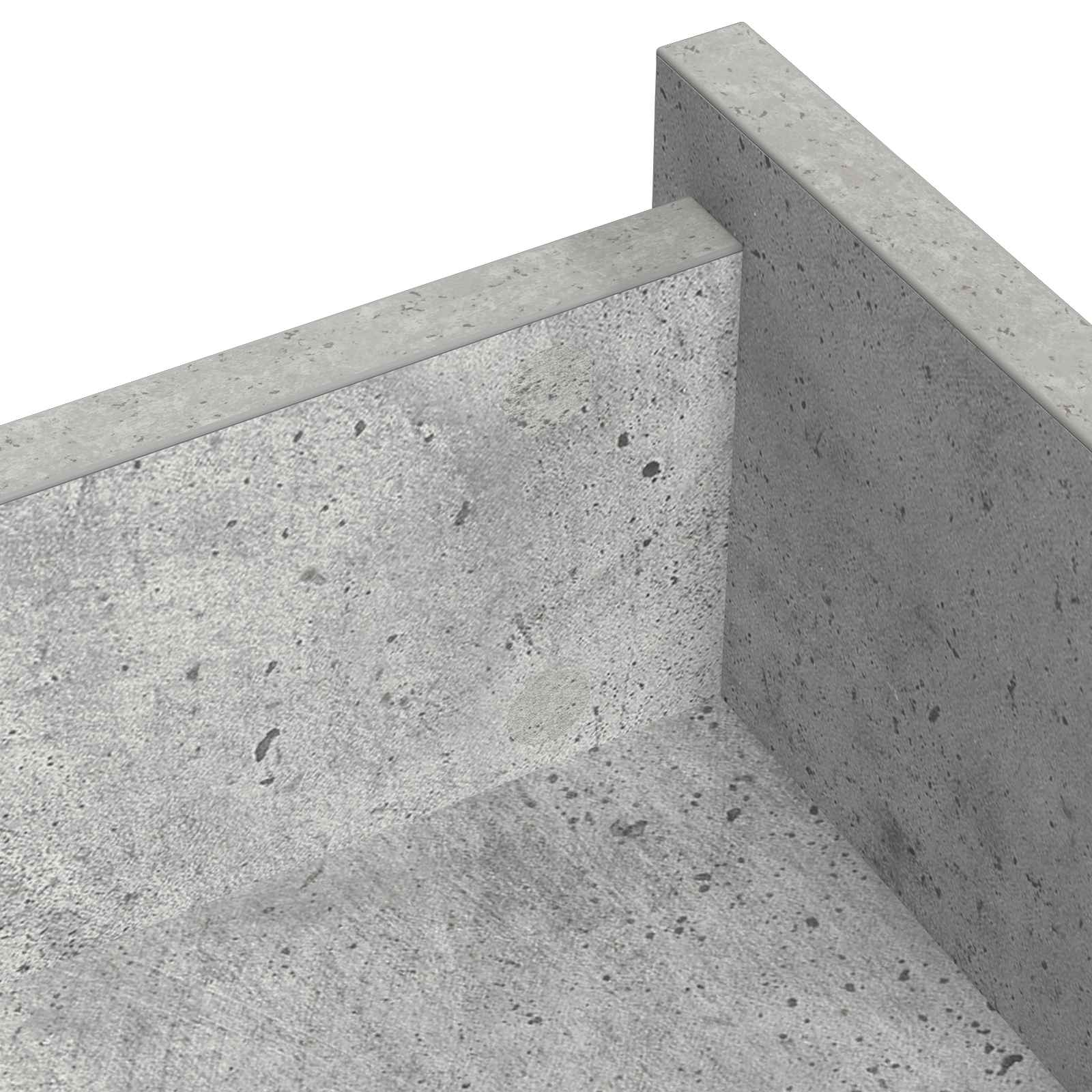 Selbstklebende Schraubenabdeckung 2 stk. Beton Grau
