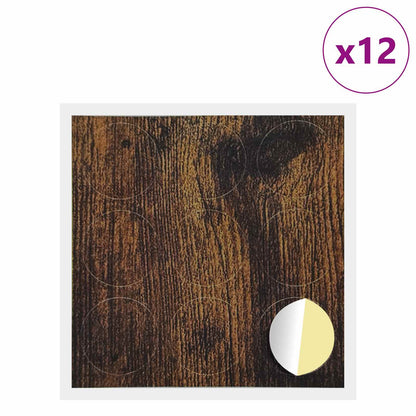 Selbstklebende Schraubenabdeckung 12 stk. Räuchereiche