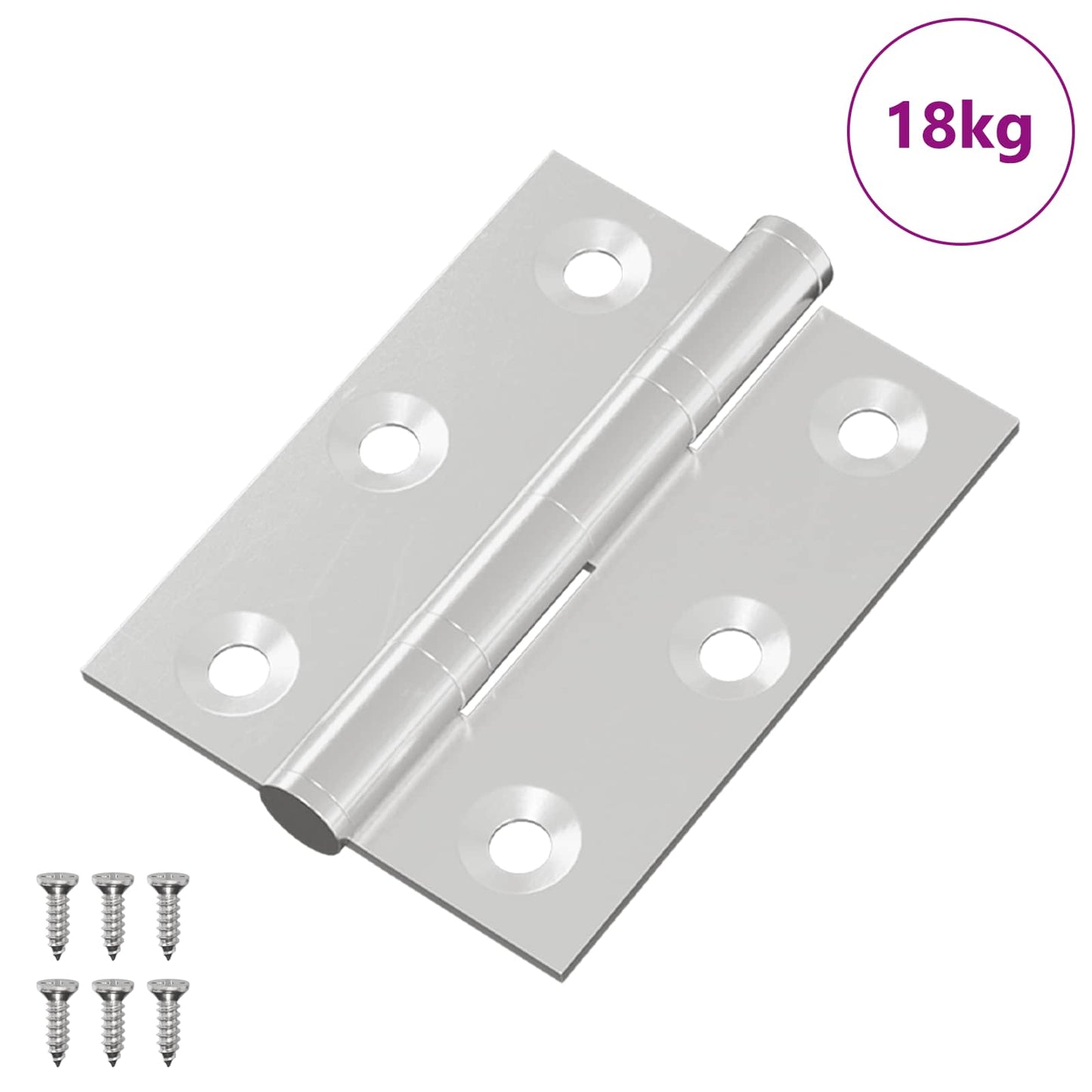 Scharnier 720 Stk. Silber 50 x 38 x 1,3 mm Stahl