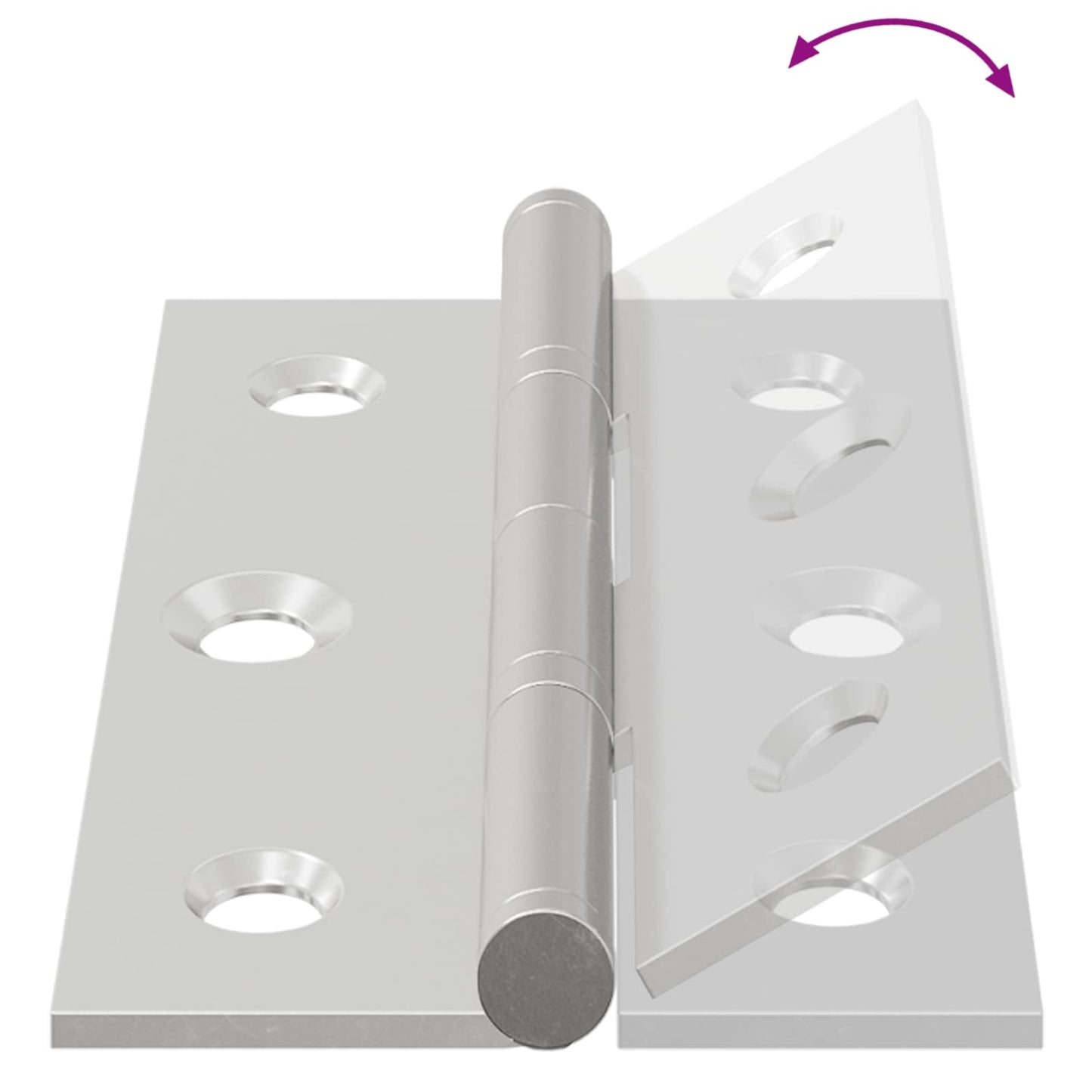 Scharnier Uni 899 Stk. Silber 58 x 35 x 1 mm Stahl
