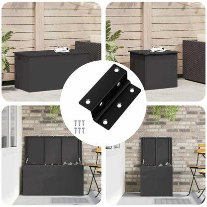 Scharnier 537 stk. Schwarz 38 x 17 x 60 mm Eisen