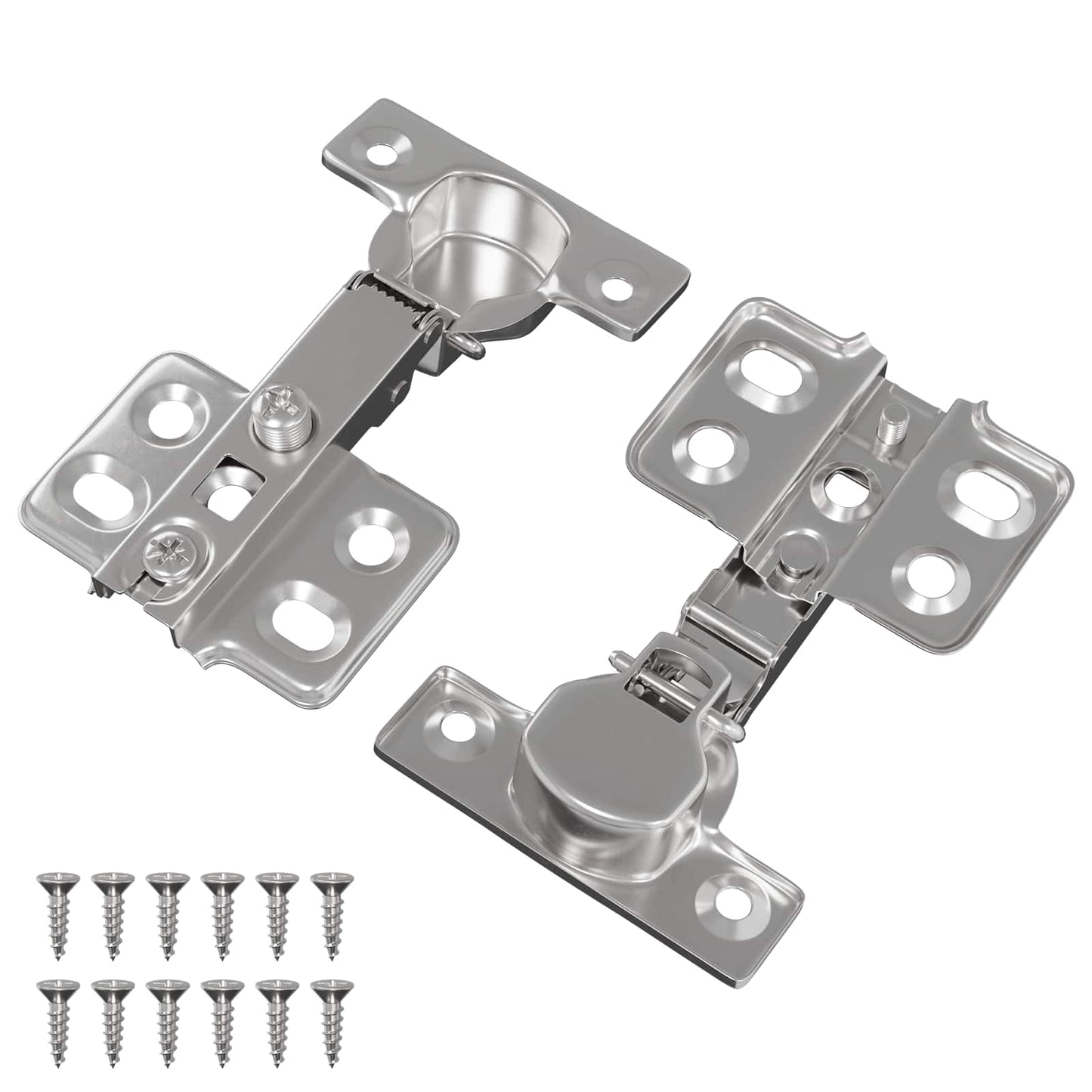 Scharnier 2 stk. Nickel 85 x 52,5 x 9,5 mm Eisen