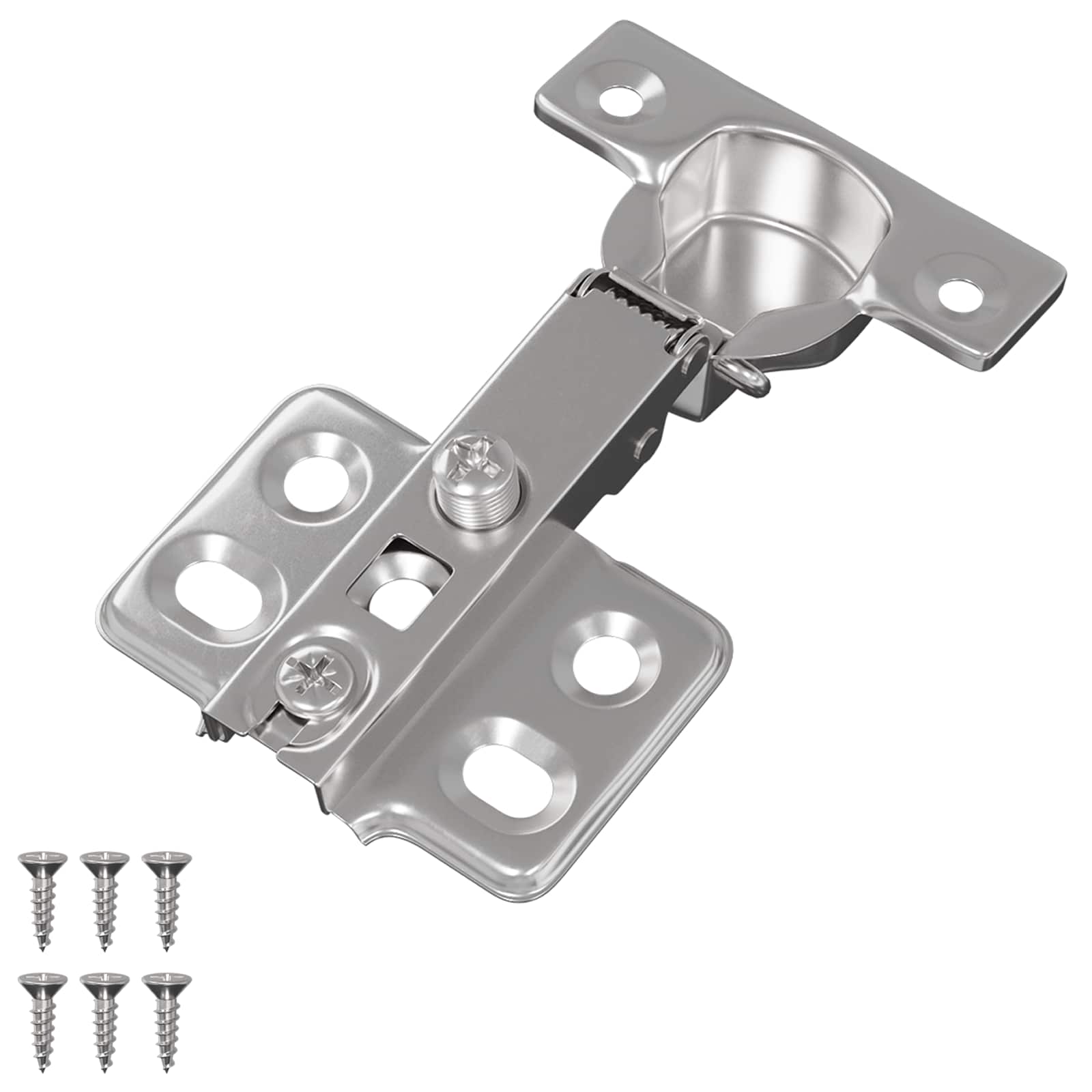 Scharnier 12 stk. Nickel 85 x 52,5 x 9,5 mm Eisen