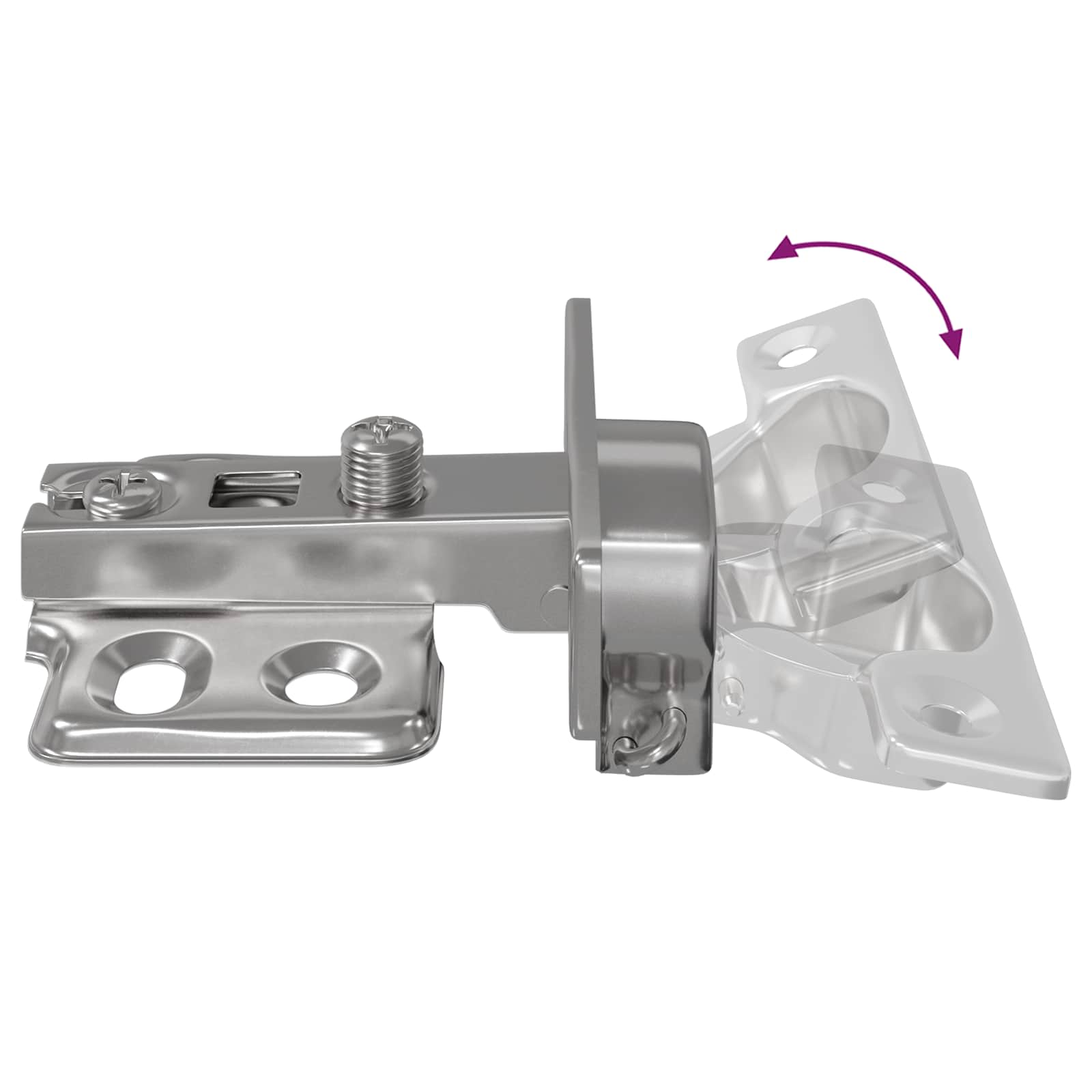 Scharnier 257 stk. Nickel 85 x 52,5 x 9,5 mm Eisen