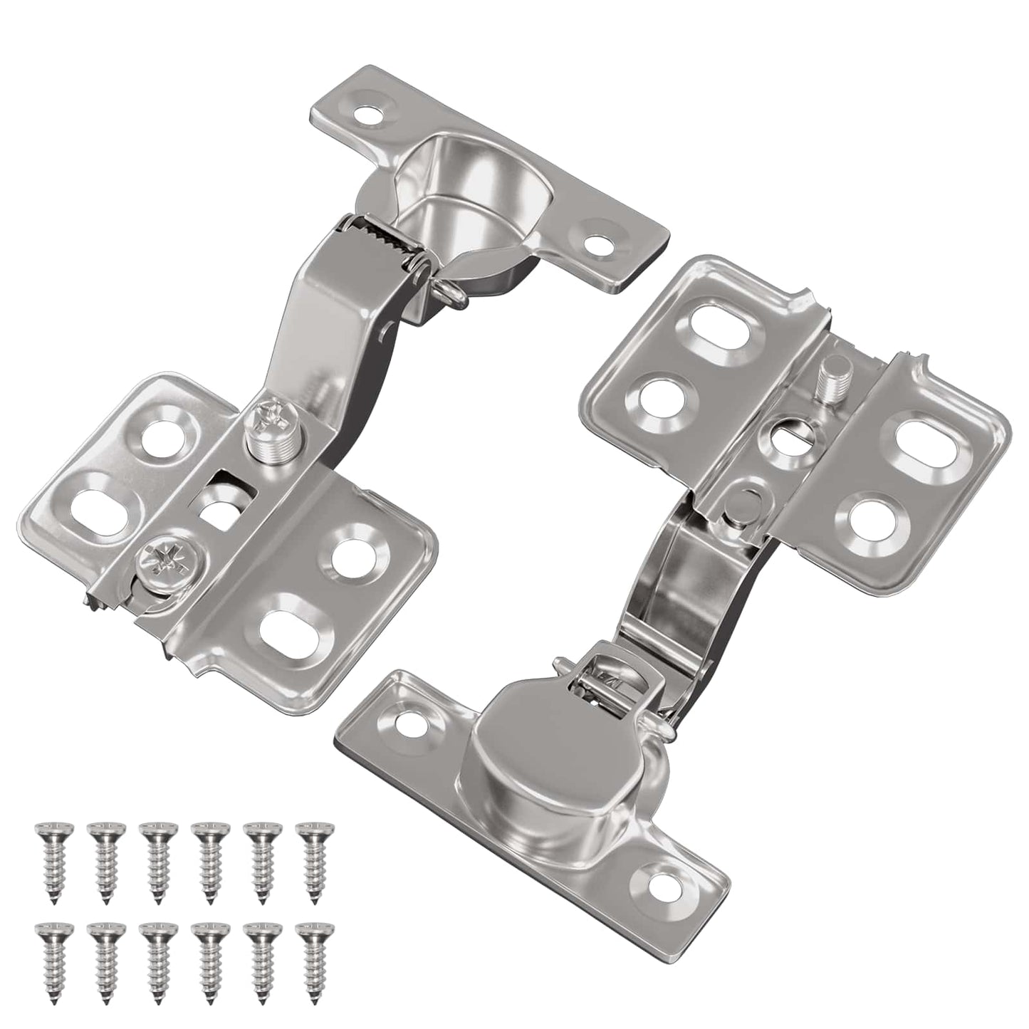 Scharnier 2 stk. Nickel 85 x 52,5 x 9,5 mm Eisen