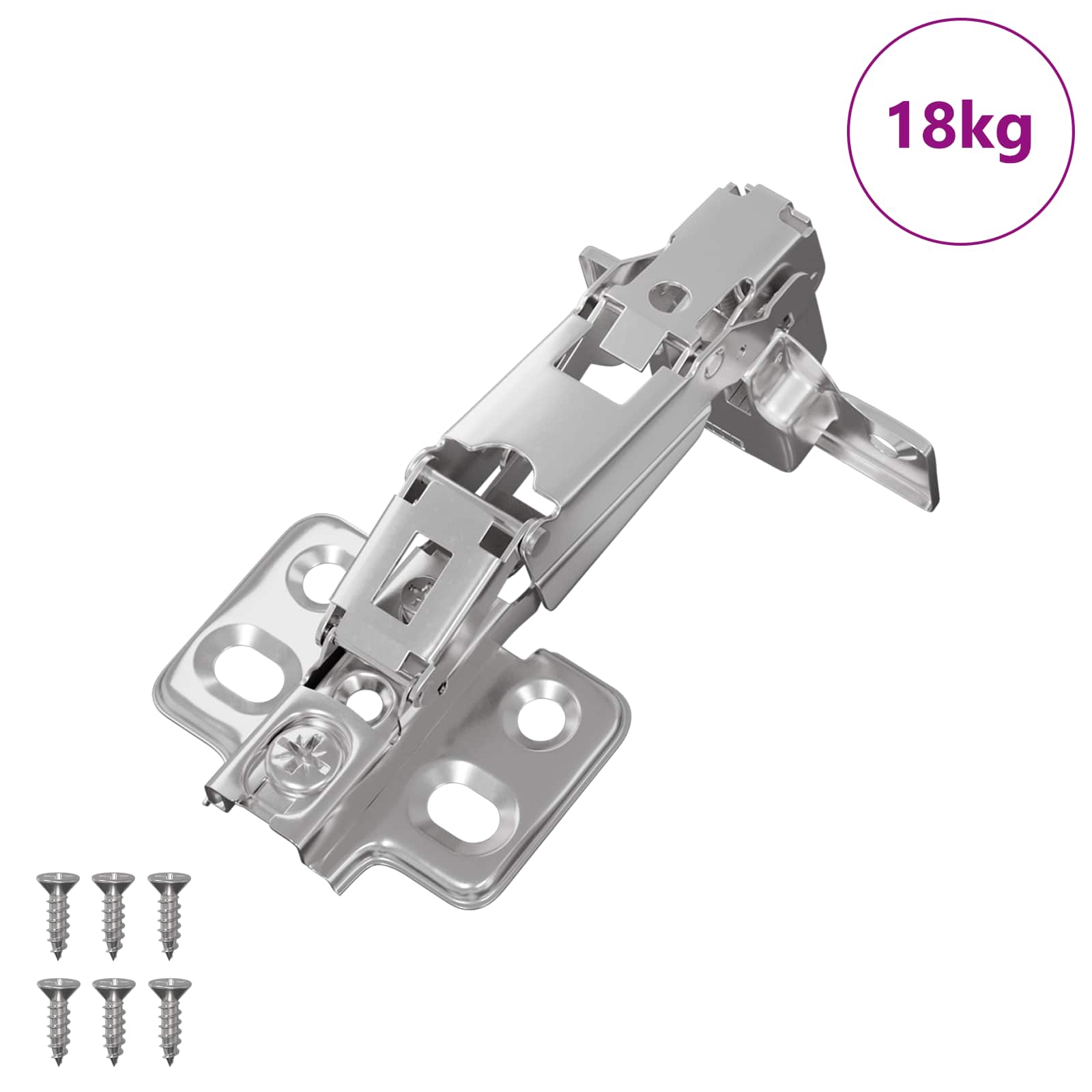 Scharnier 126 Stk. Nickel 139 x 64,1 x 10 mm Eisen