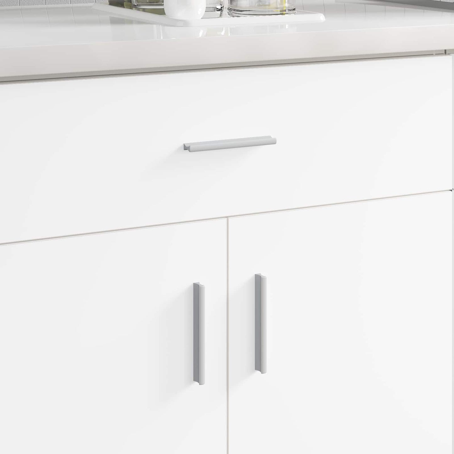 Griff Uni 828 stk. Silber 105,7 x 7,4 x 15,5 mm Aluminium