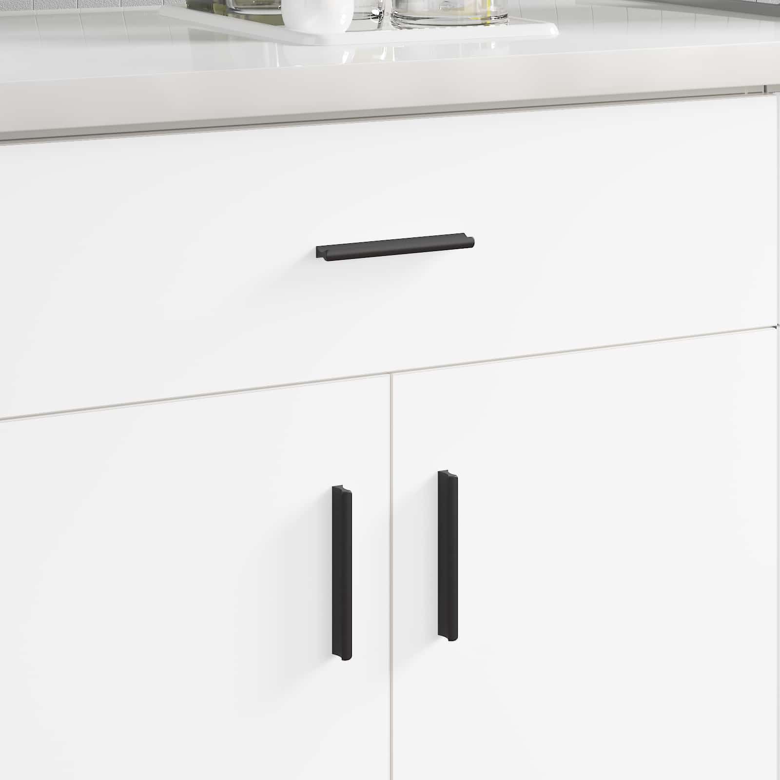 Griff 973 Stk. Schwarz 106 x 7,4 x 15,5 mm Aluminium