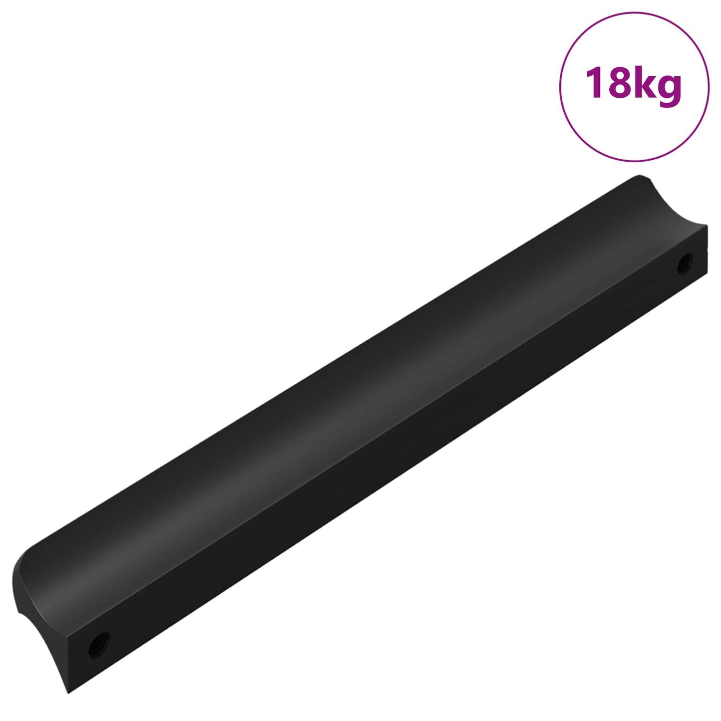 Griff 973 Stk. Schwarz 106 x 7,4 x 15,5 mm Aluminium