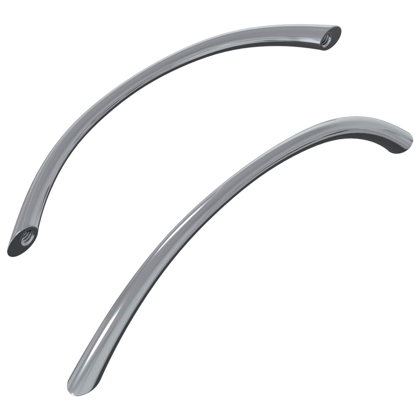Griff 2 stk. Silber 107 x 3,6 x 23 mm Edelstahl