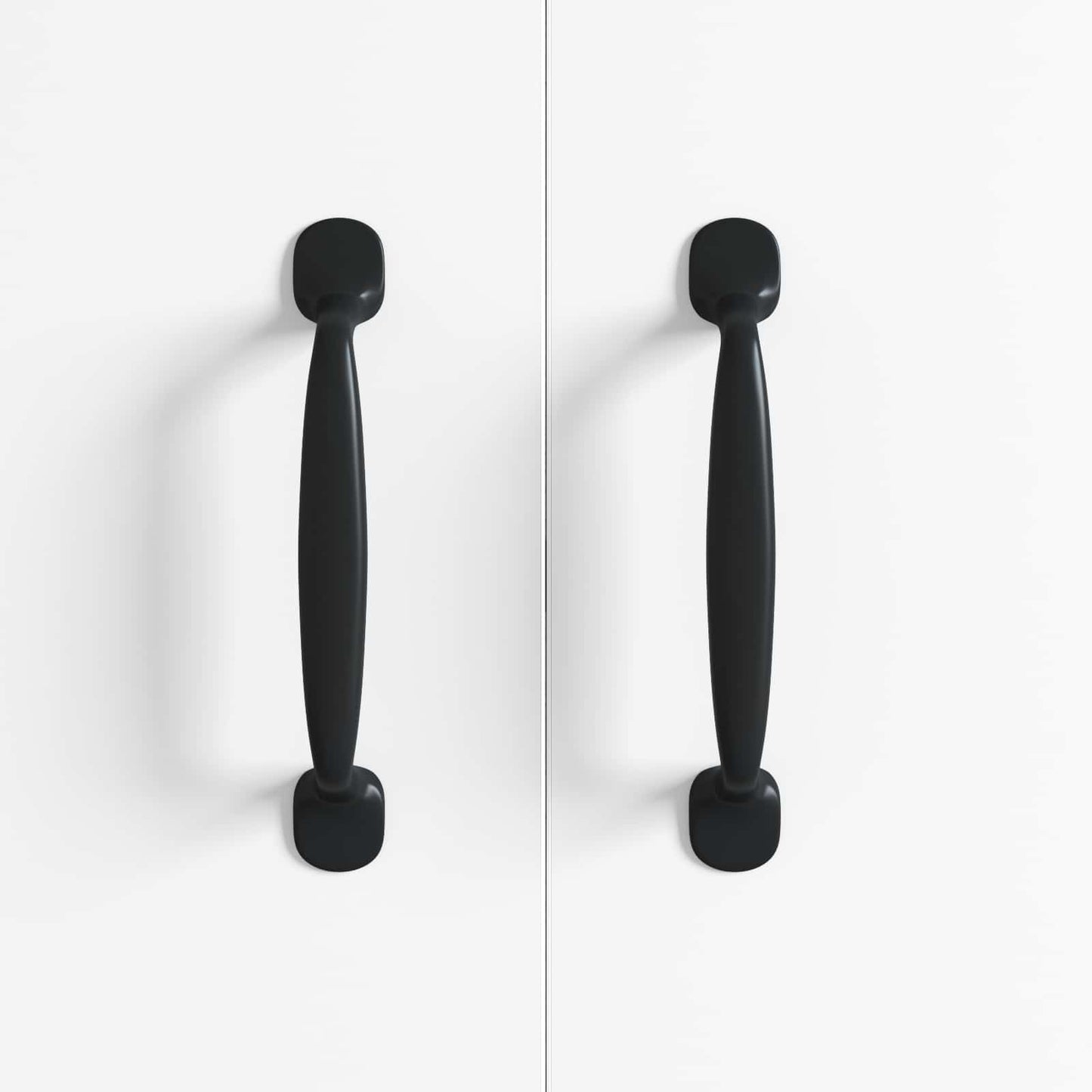 Möbelgriff 250 stk. Schwarz 130 x 19,4 x 22,3 mm Aluminium