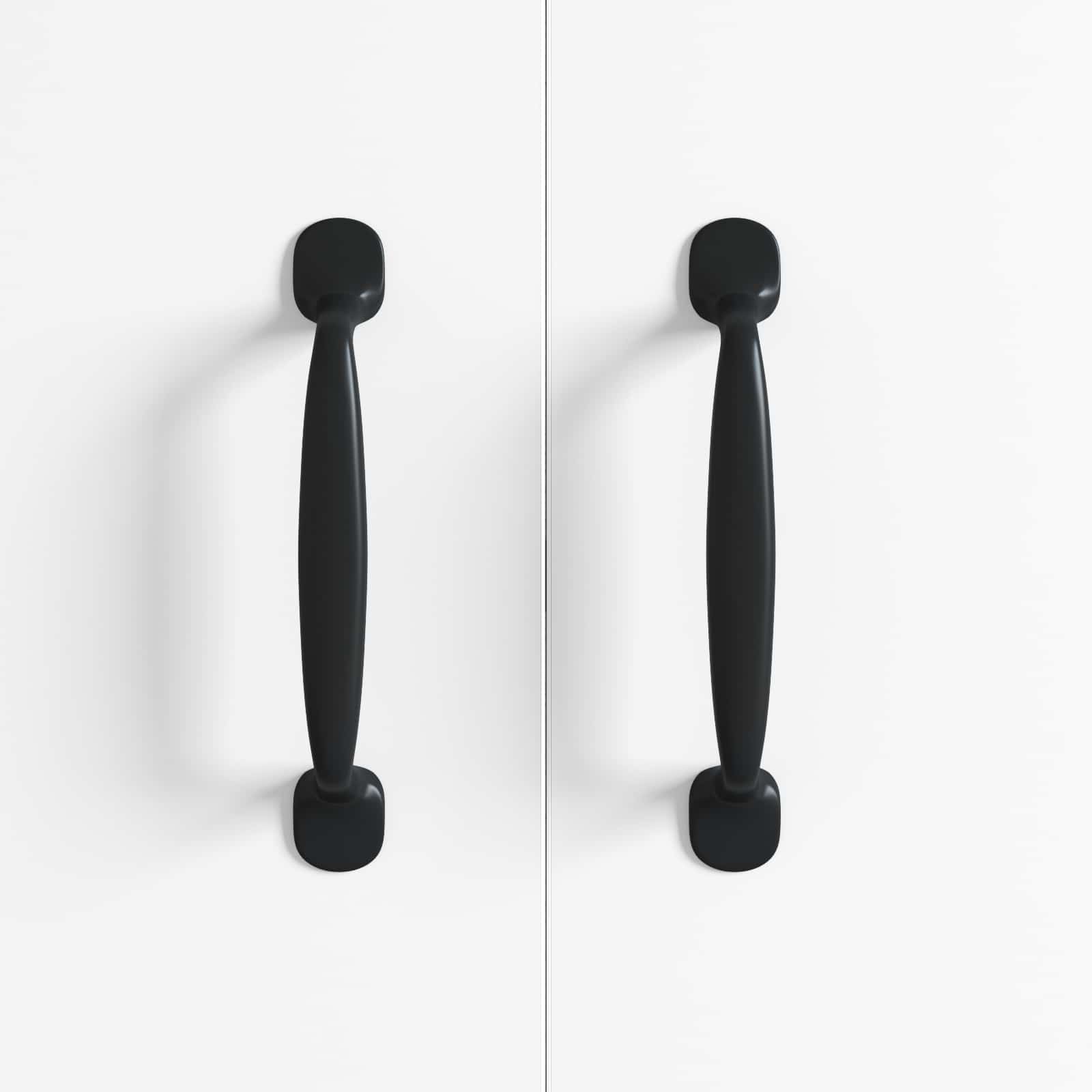 Möbelgriff 250 stk. Schwarz 130 x 19,4 x 22,3 mm Aluminium