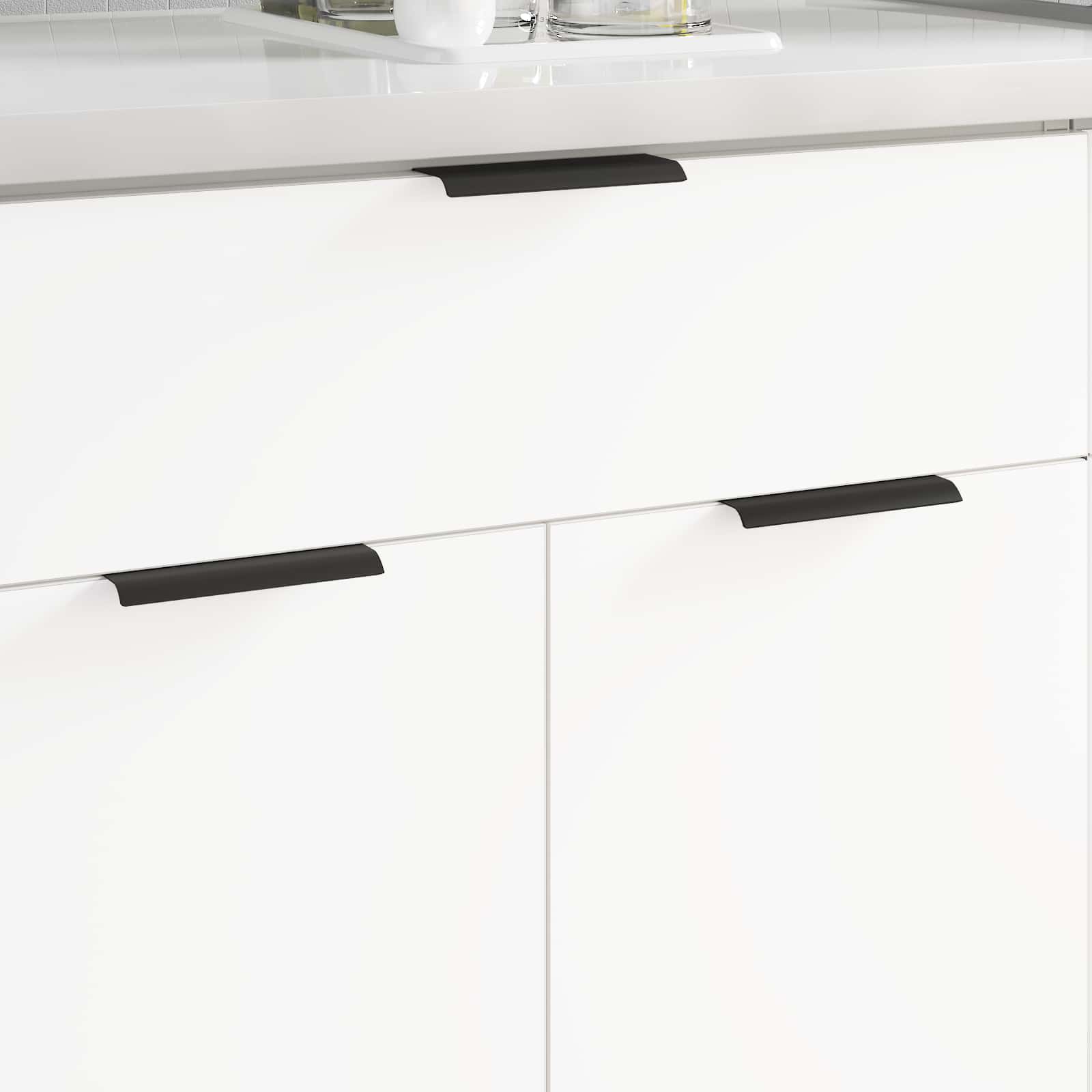 Griff 725 stk. Schwarz 120 x 39,6 x 17 mm Aluminium
