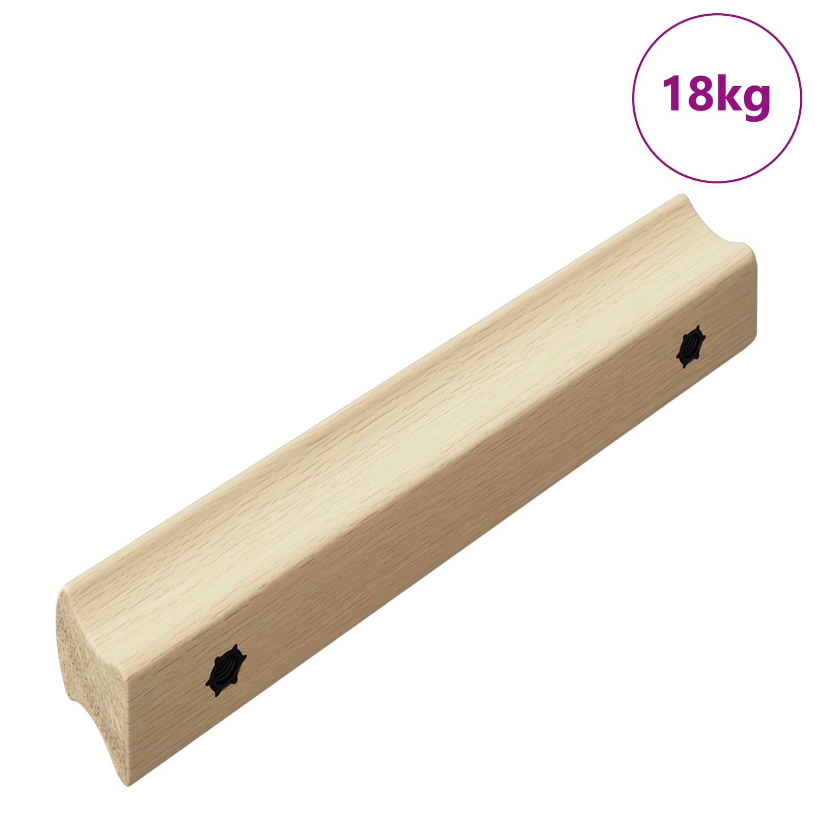 Gerader Griff 587 stk. Natürliche Holzfarbe 130 x 25 x 30 mm