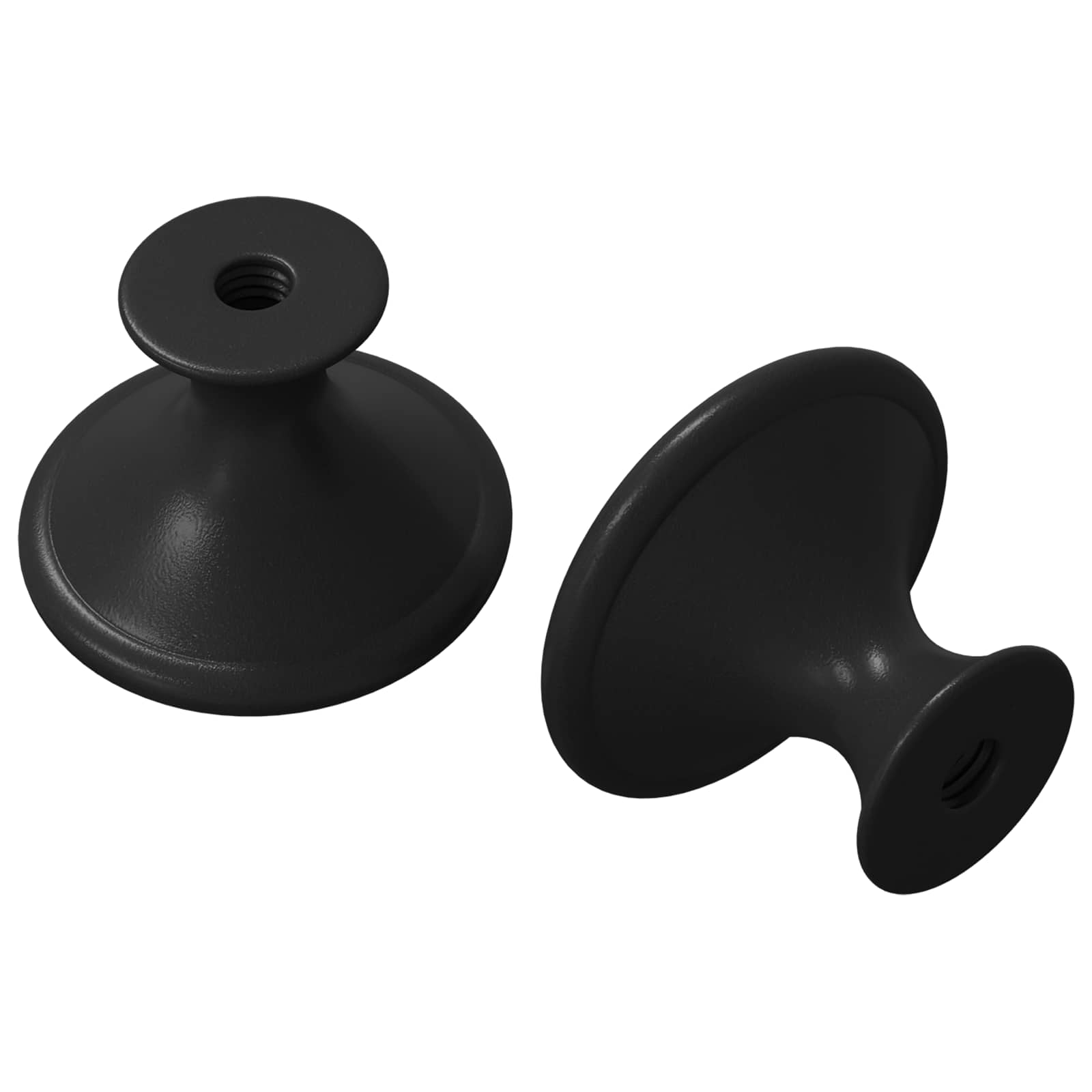 Griff 2 Stk. Schwarz Ø30 mm Aluminium