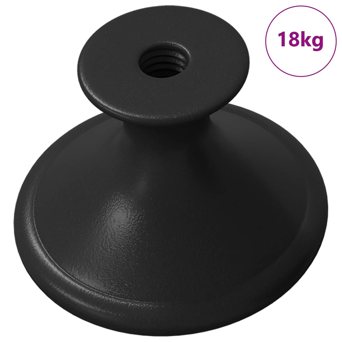 Griff 1461 Stk. Schwarz Ø30 mm Aluminium