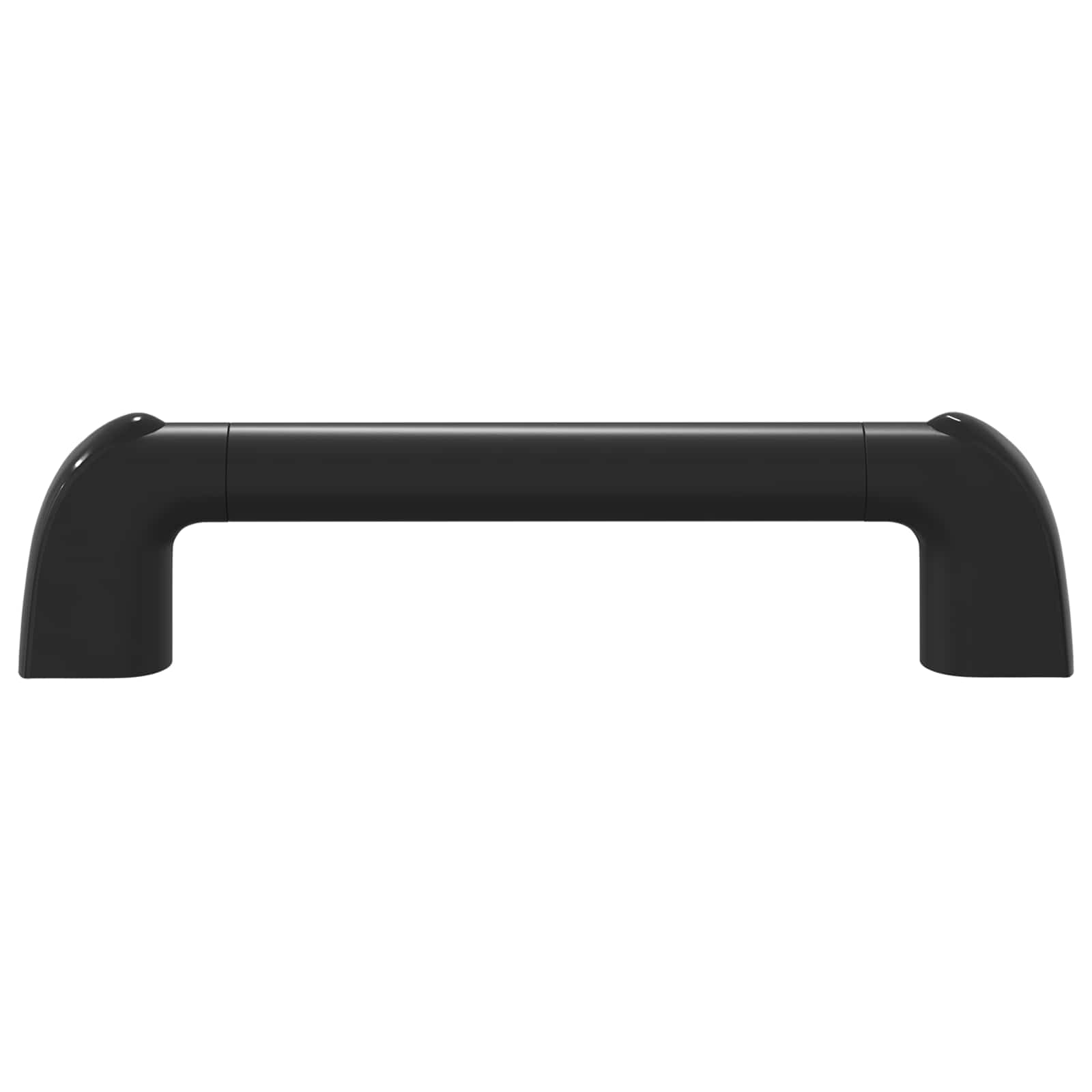 Griff Uni 12 Stk. Schwarz 380 x 34 x 85 mm Aluminium und PP