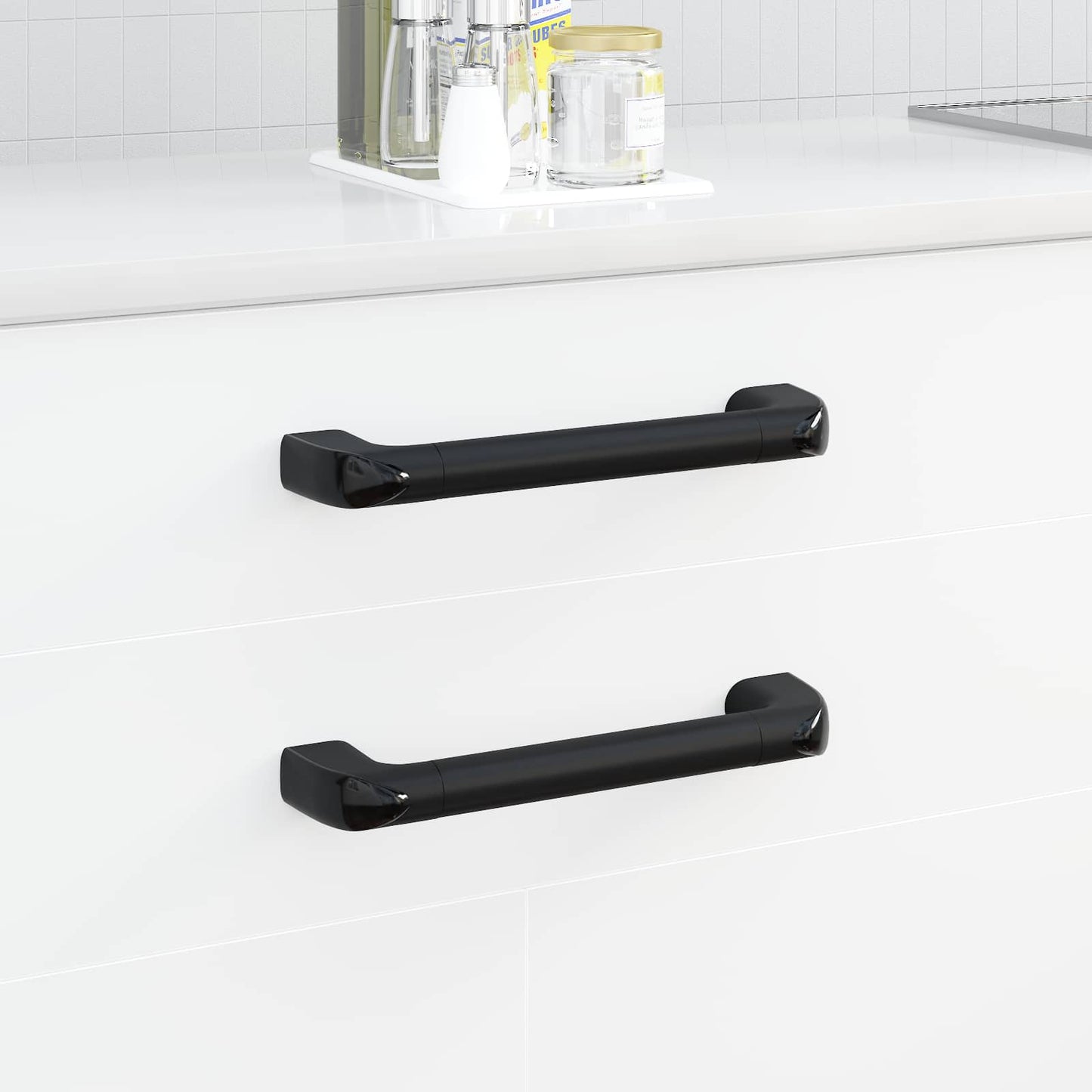 Griff Uni 69 Stk. Schwarz 380 x 34 x 85 mm Aluminium und PP