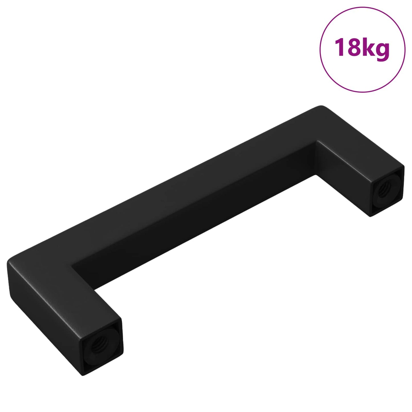 Möbelgriff 530 stk. Schwarz 105 x 12 x 36 mm Eisen