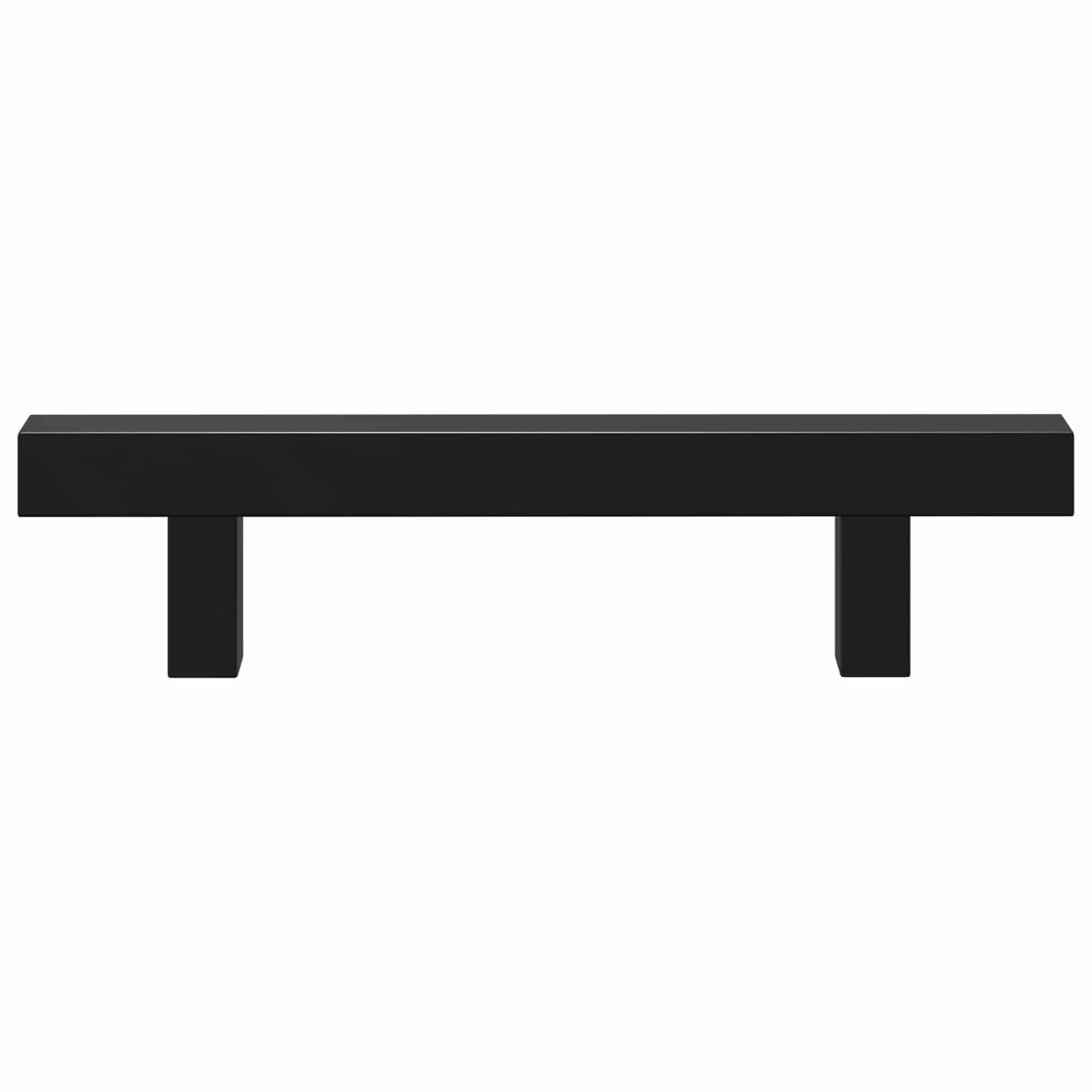 Schrankgriff 12 Stk. Schwarz 150 x 12.3 x 35.2 mm Edelstahl