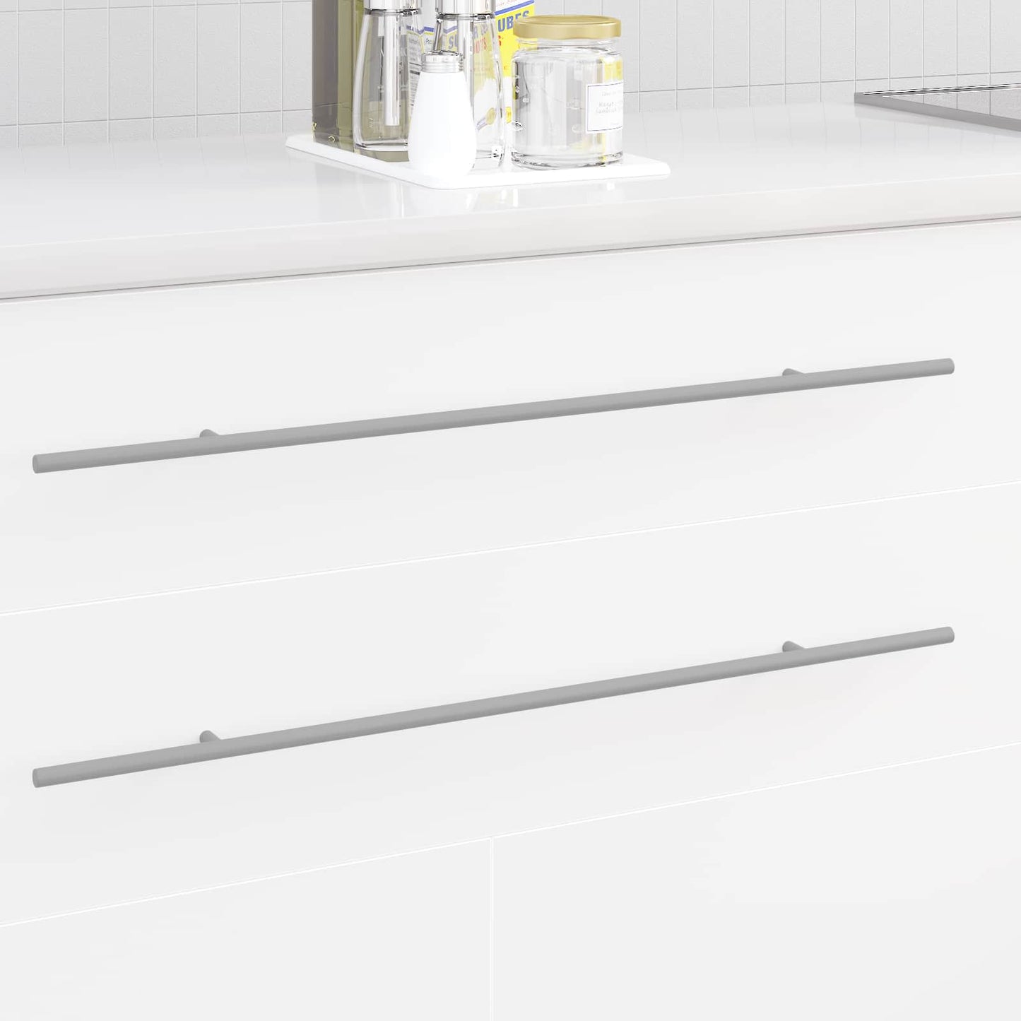 Schrankgriff 12 Stk. Silber 700 mm Edelstahl