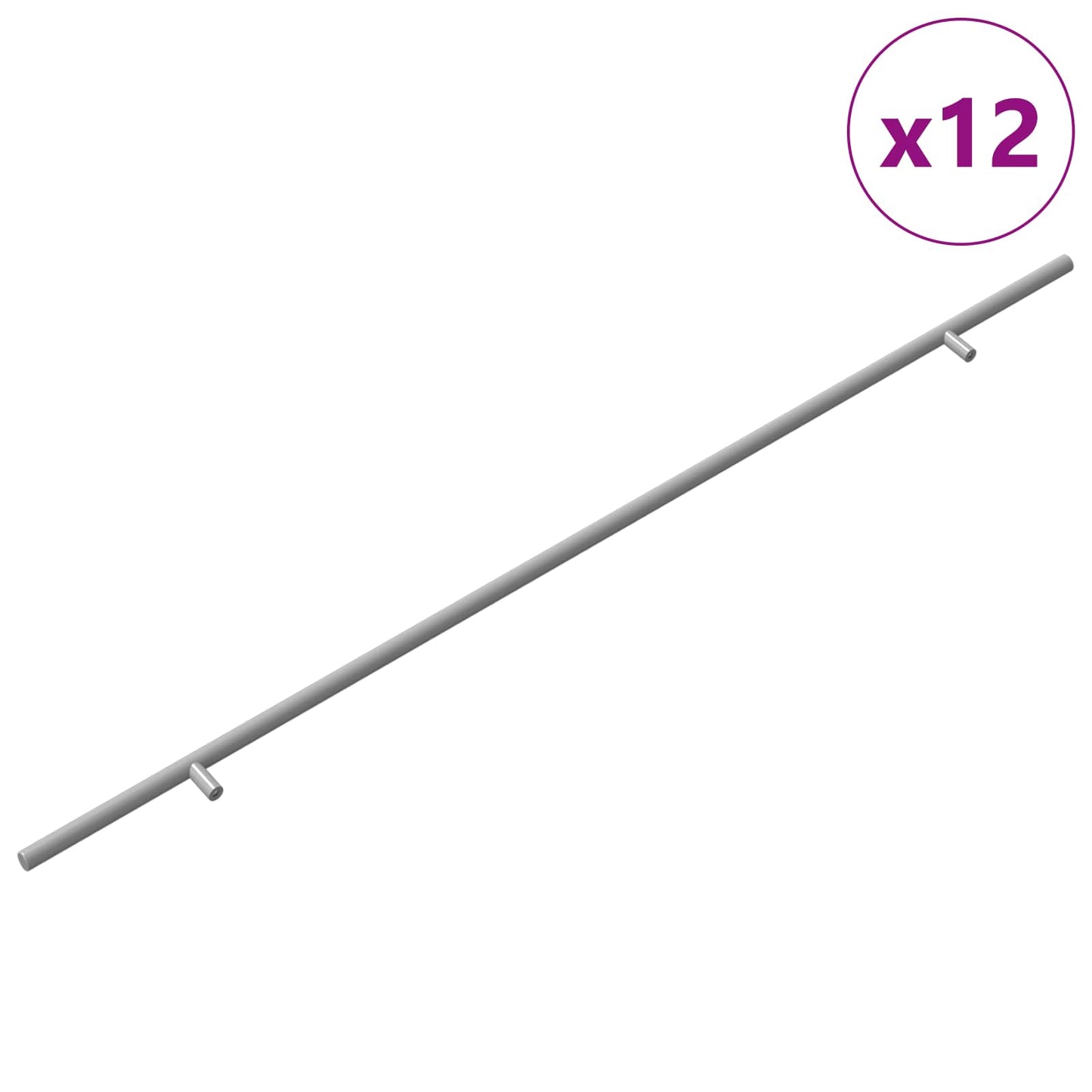 Schrankgriff 12 Stk. Silber 800 mm Edelstahl