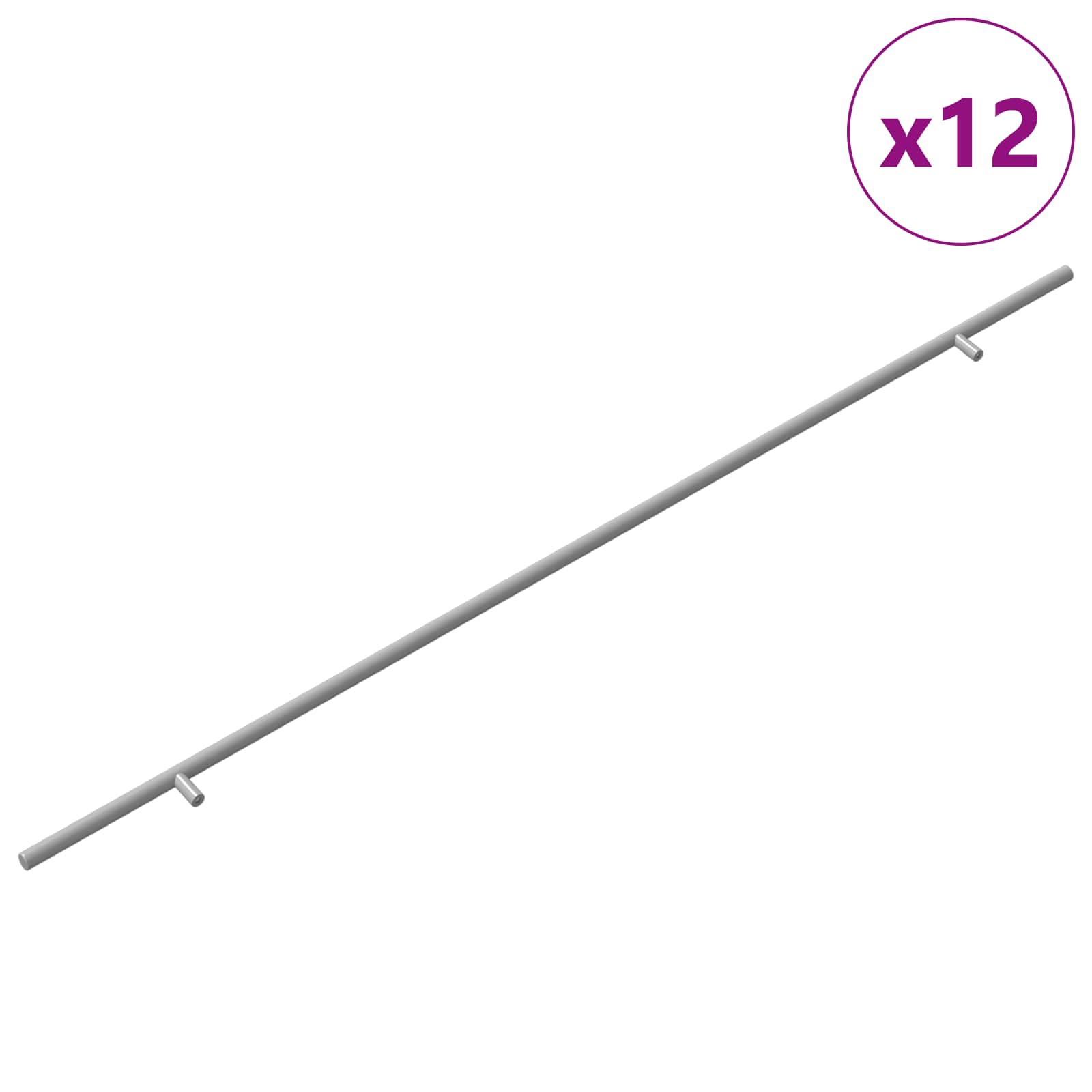 Schrankgriff 12 Stk. Silber 900 mm Edelstahl