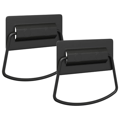 Schrankgriffe 2 stk. Schwarz 85 x 45 mm Metall