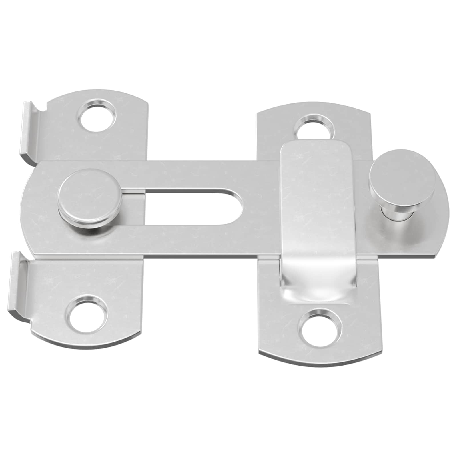 Türverschluss 2 Stk. Silber 70 x 8 mm Stahl