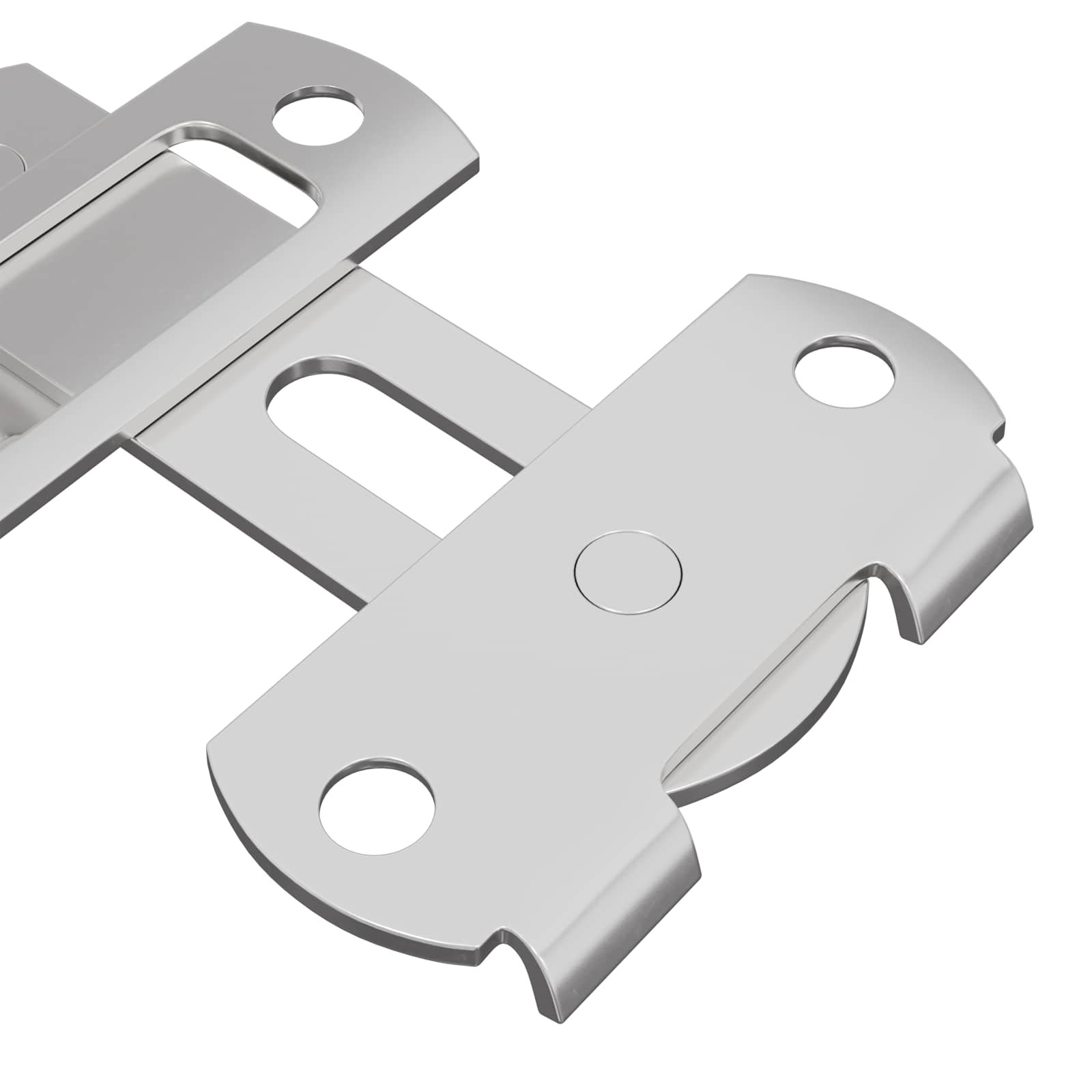 Türverschluss 12 Stk. Silber 70 x 8 mm Stahl