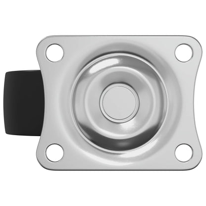 Drehrolle 2 Stk. Silber 60 x 60 x 50 mm Eisen und Nylon